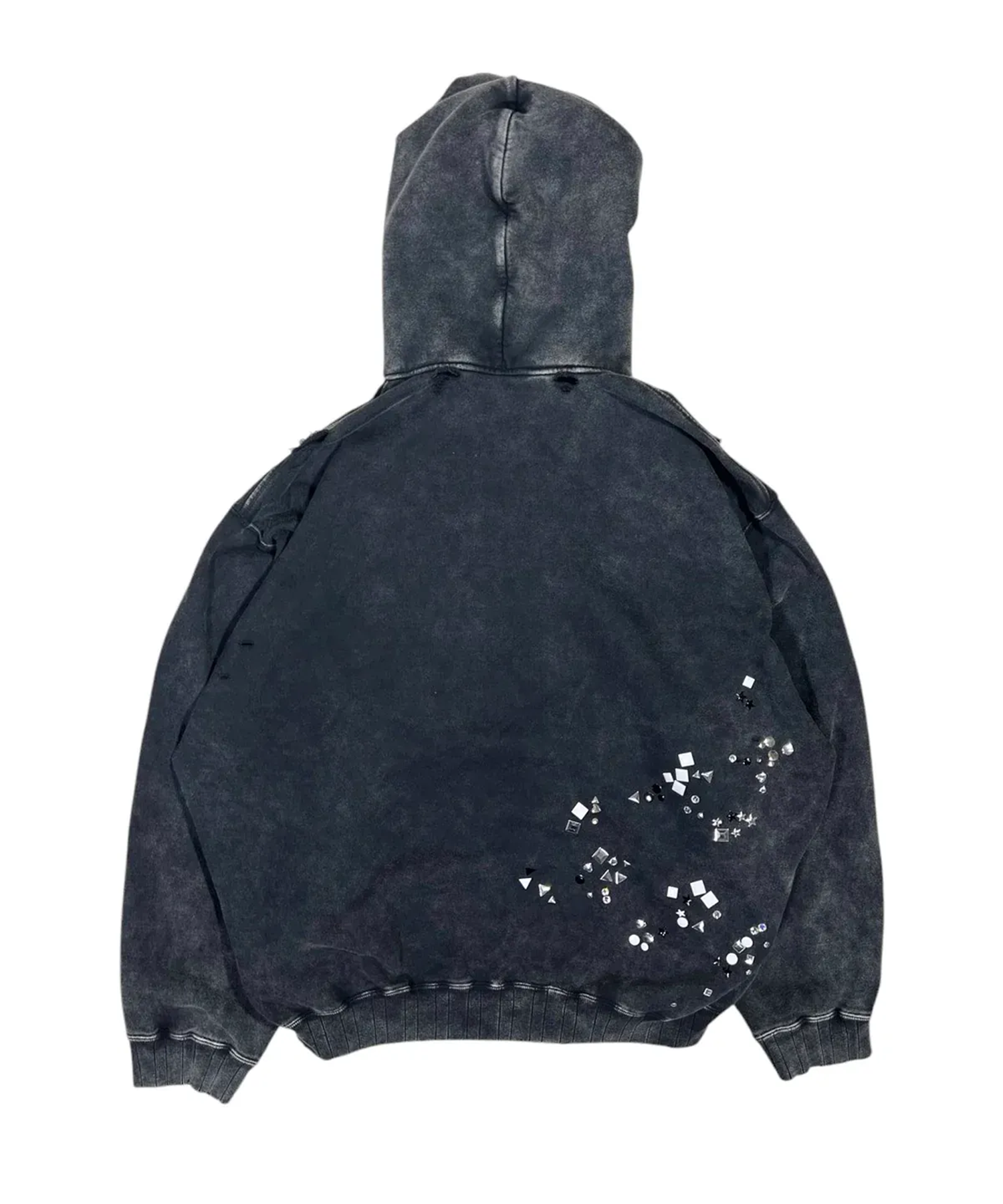 EMBELLISHED BLEACHED HOODIE Maison MIHARA YASUHIRO