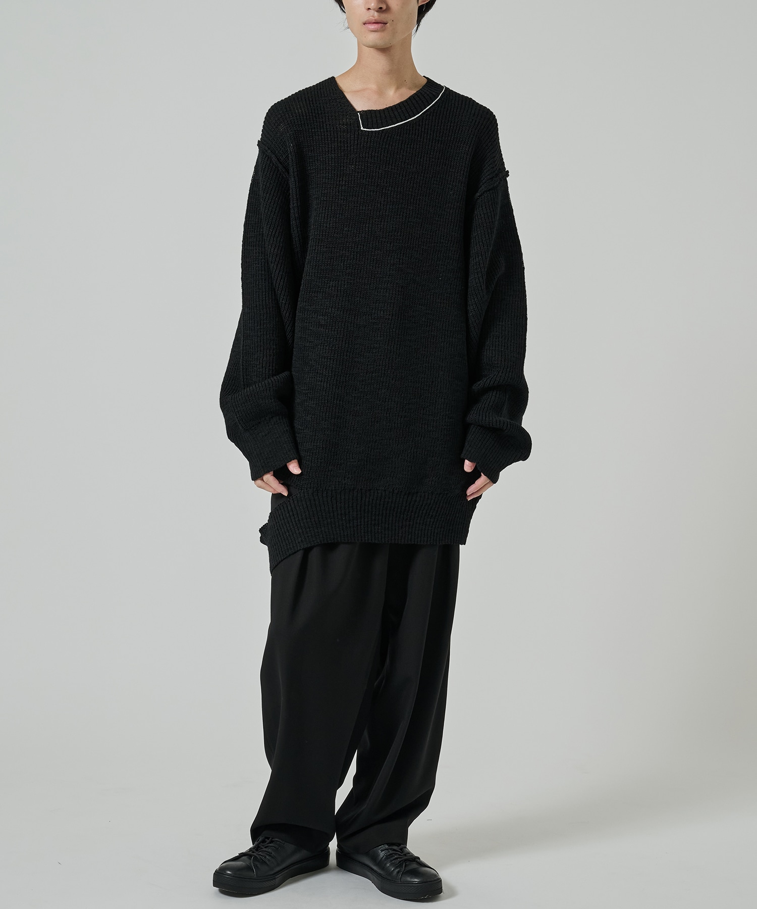 変形衿リブフラシ PO Yohji Yamamoto