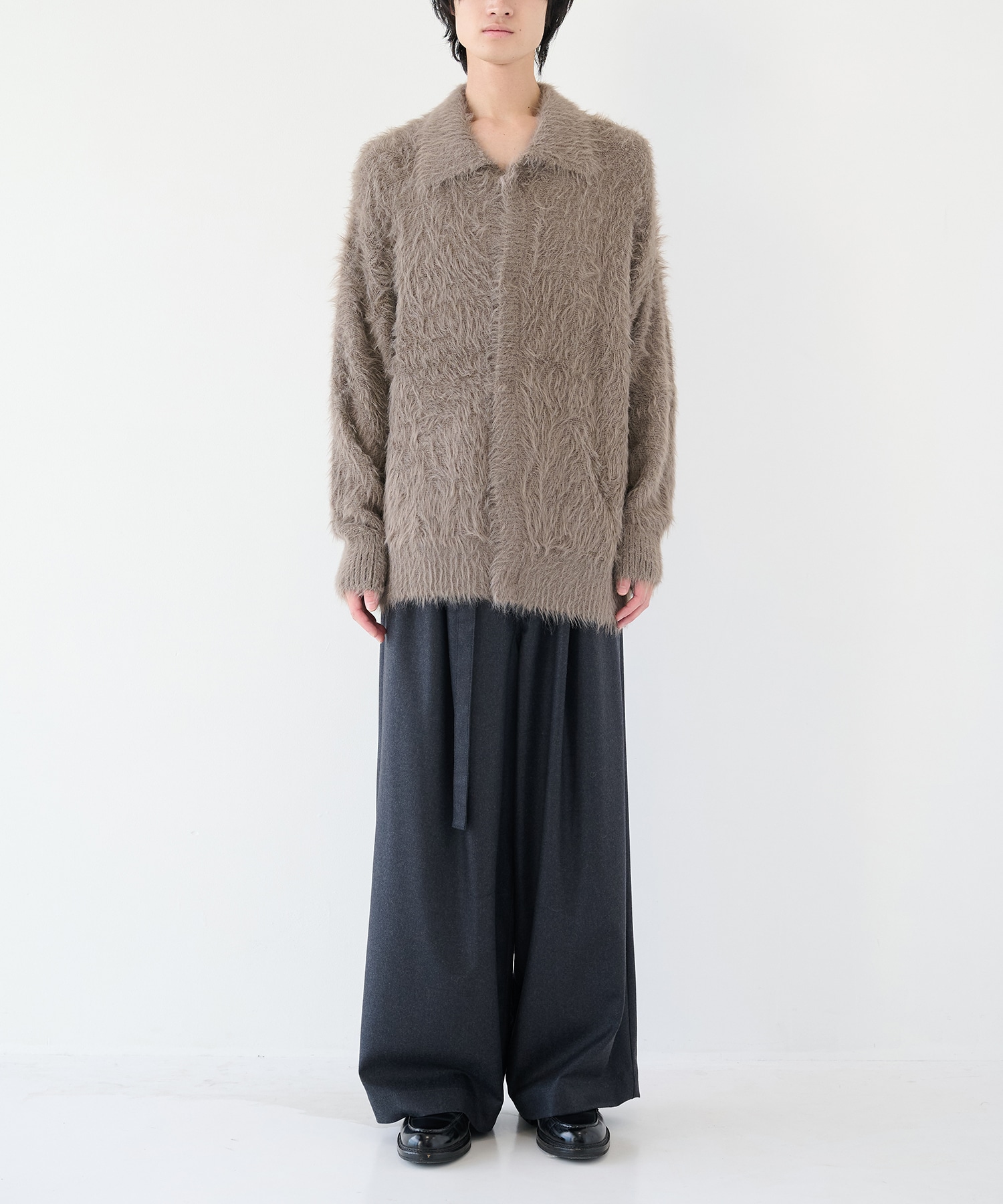 シャギーニットシャツ SHAREEF