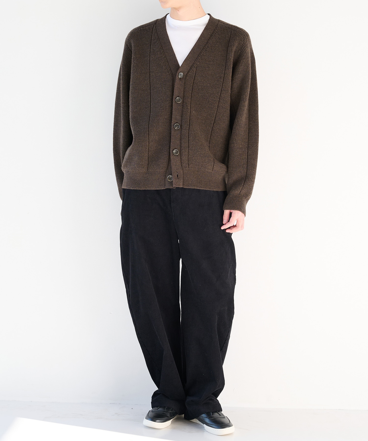 編地切替カーディガン WRAPINKNOT