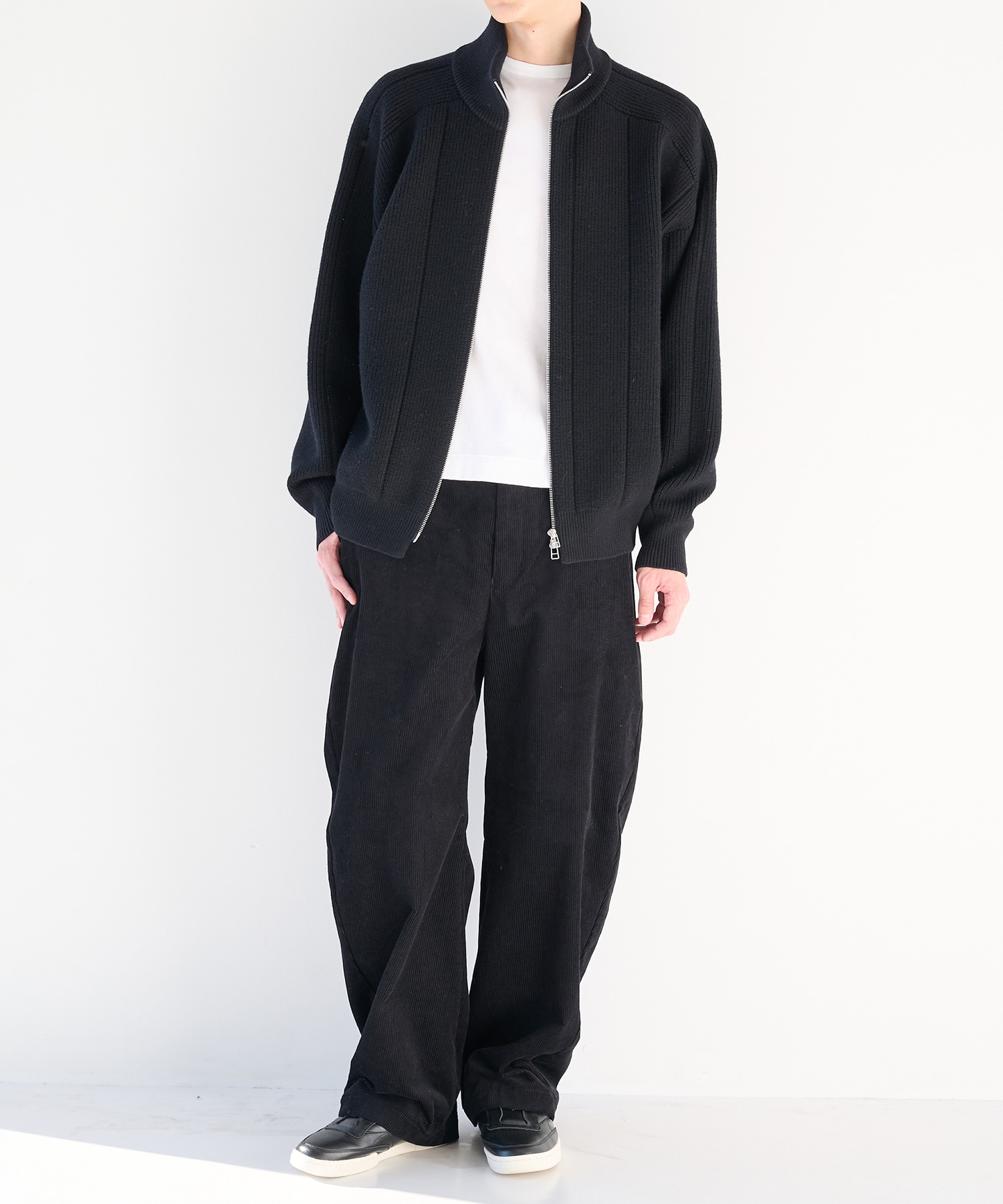 編地切替ドライバーズニット WRAPINKNOT