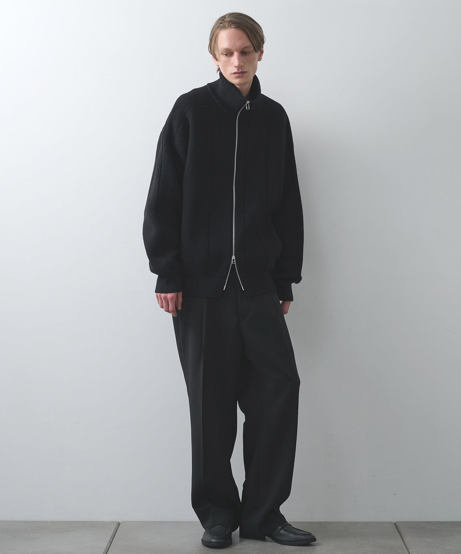 編地切替ドライバーズニット WRAPINKNOT