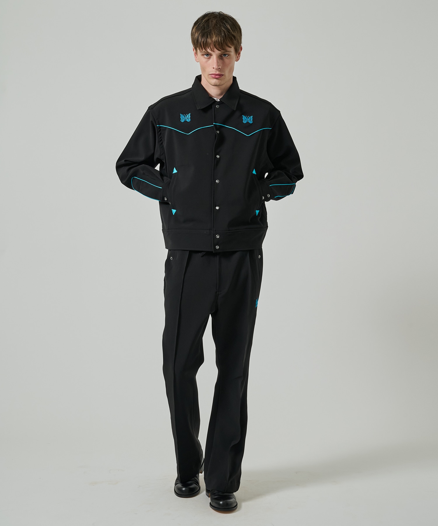 Piping Cowboy Pant - Poly Double Cloth NEEDLES