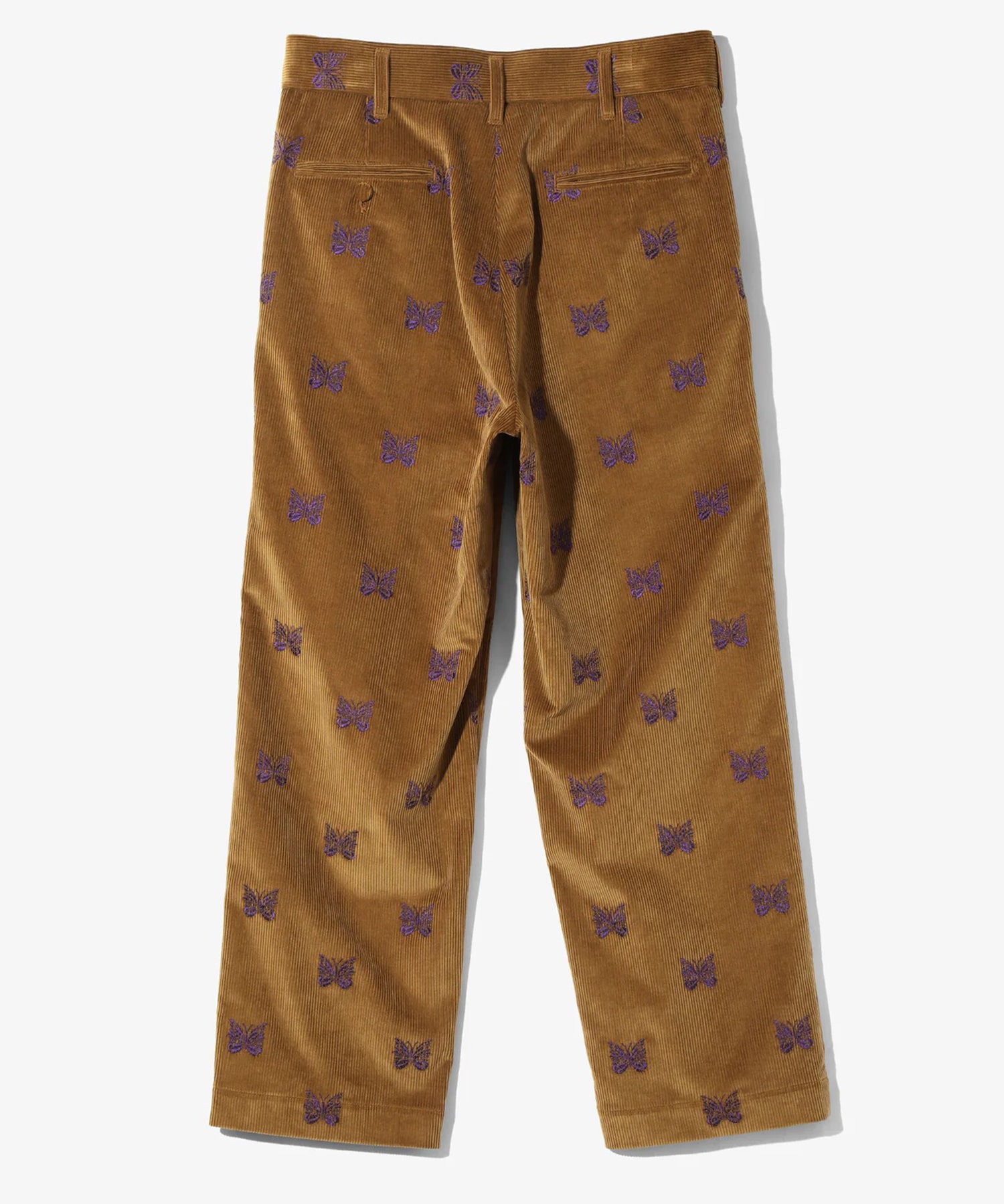 Straight Trouser - Papillon Emb. Corduroy NEEDLES
