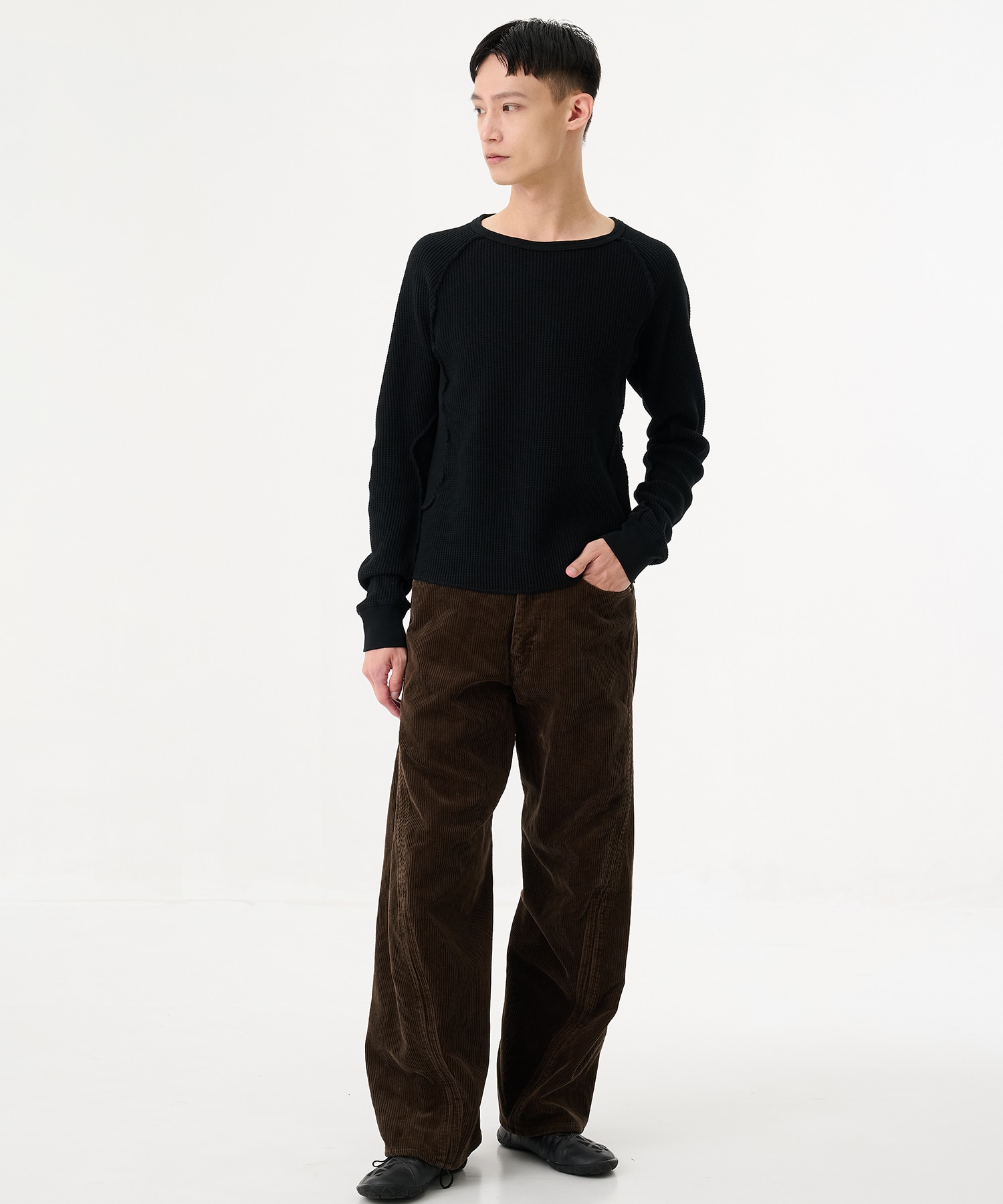 3D TWISTED WIDE LEG 5P PANTS NVRFRGT