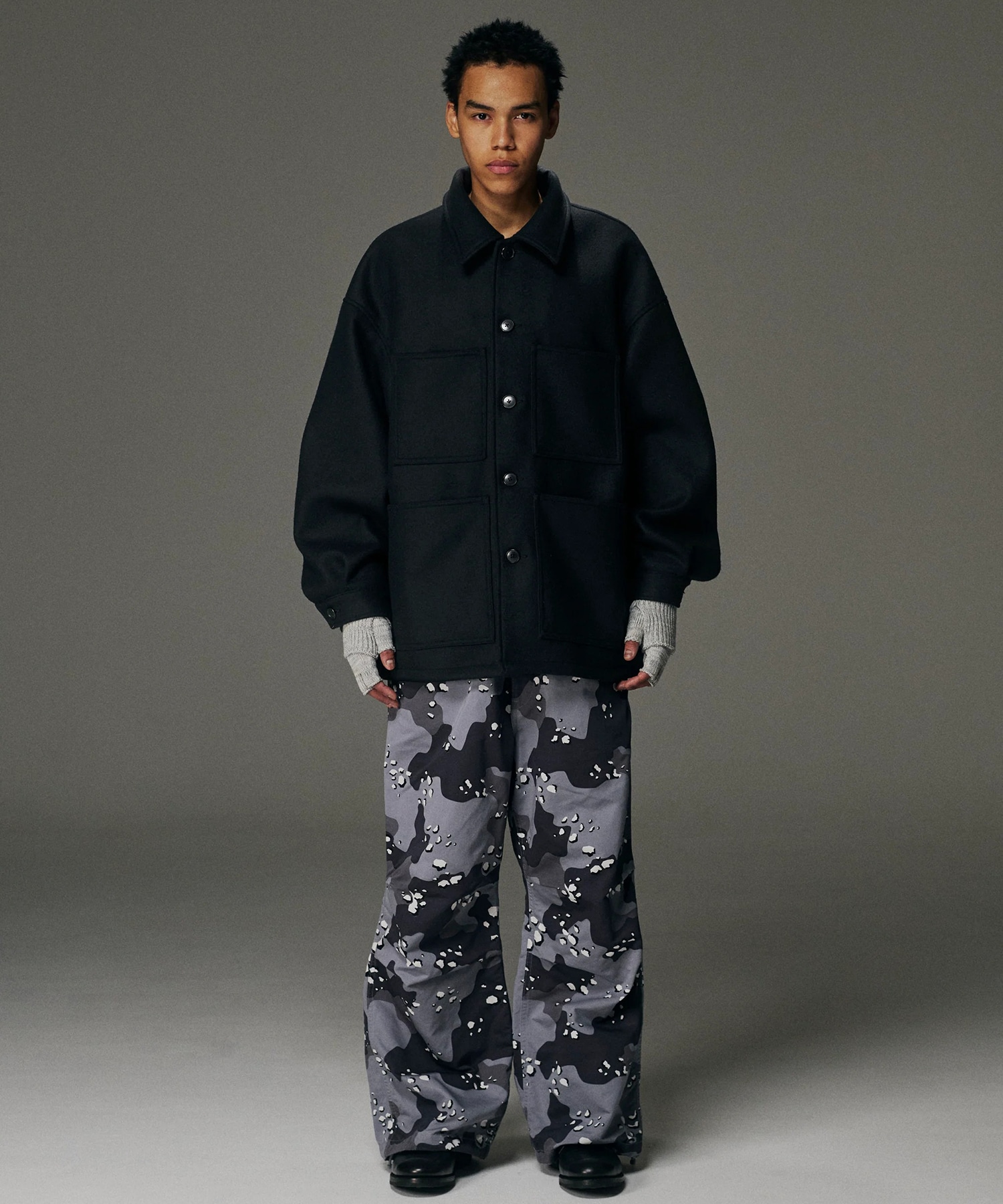 Camouflage Utility Wide Easy Pants COOTIE PRODUCTIONS