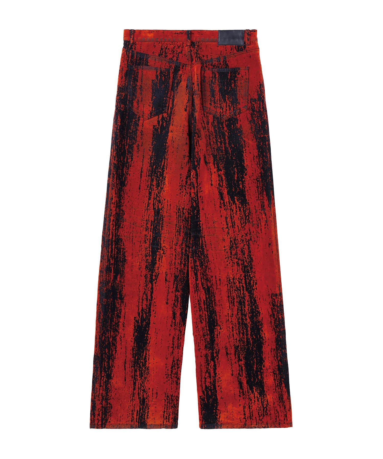 FLOCKED DENIM WIDE PANTS JOHN LAWRENCE SULLIVAN
