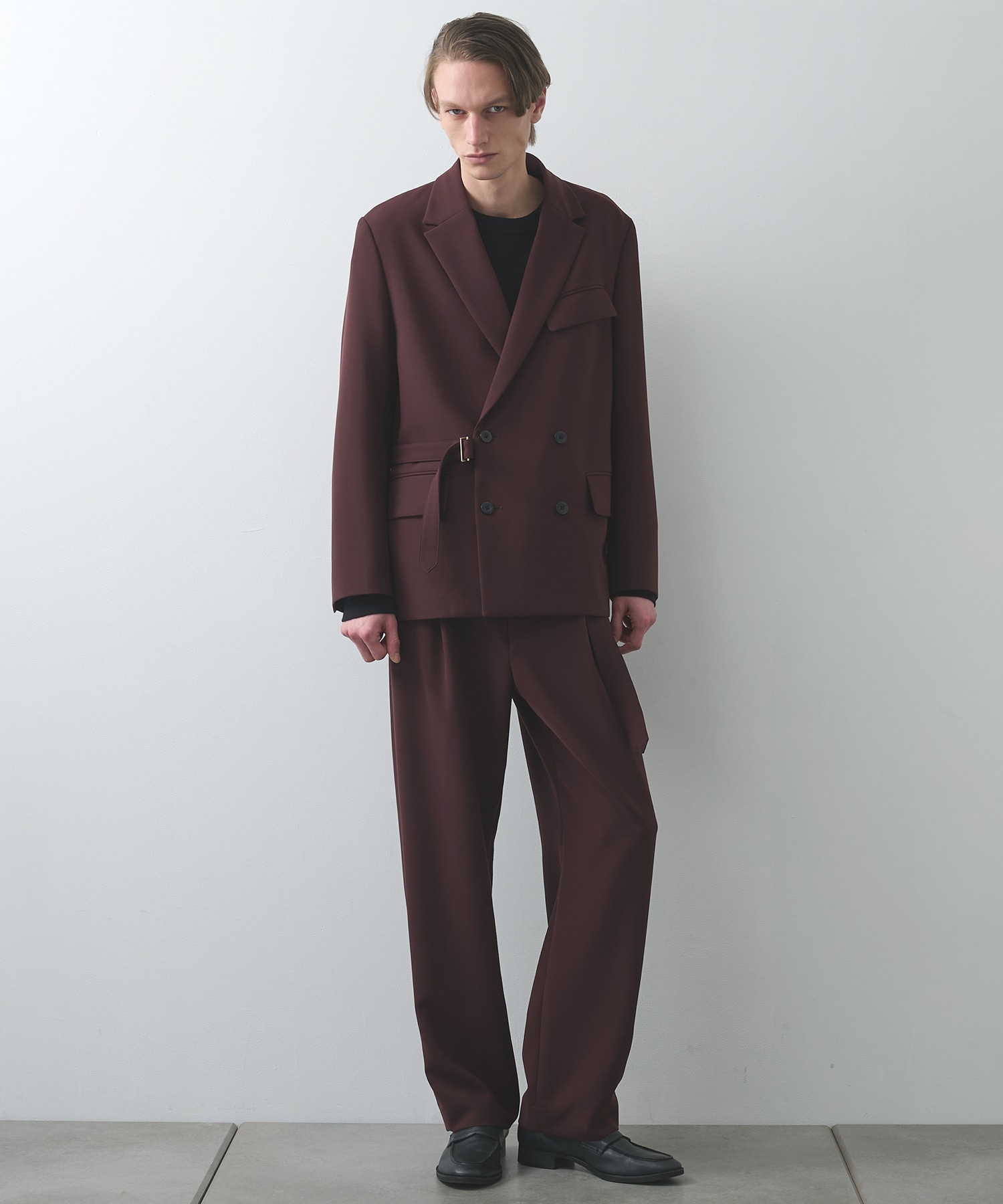 Double Cloth 3Tuck Semi Wide Pants CULLNI