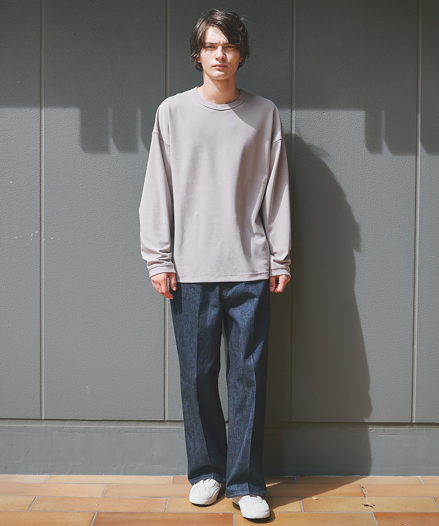 リントラックワイドデニムトラウザーズ STUDIOUS