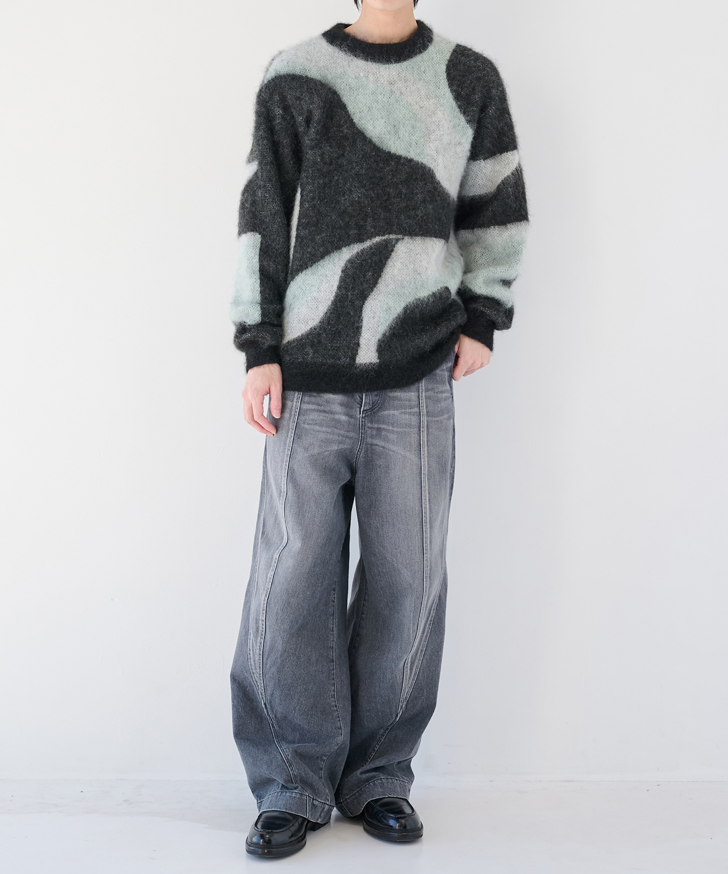 WIDE 3D DENIM SHAREEF