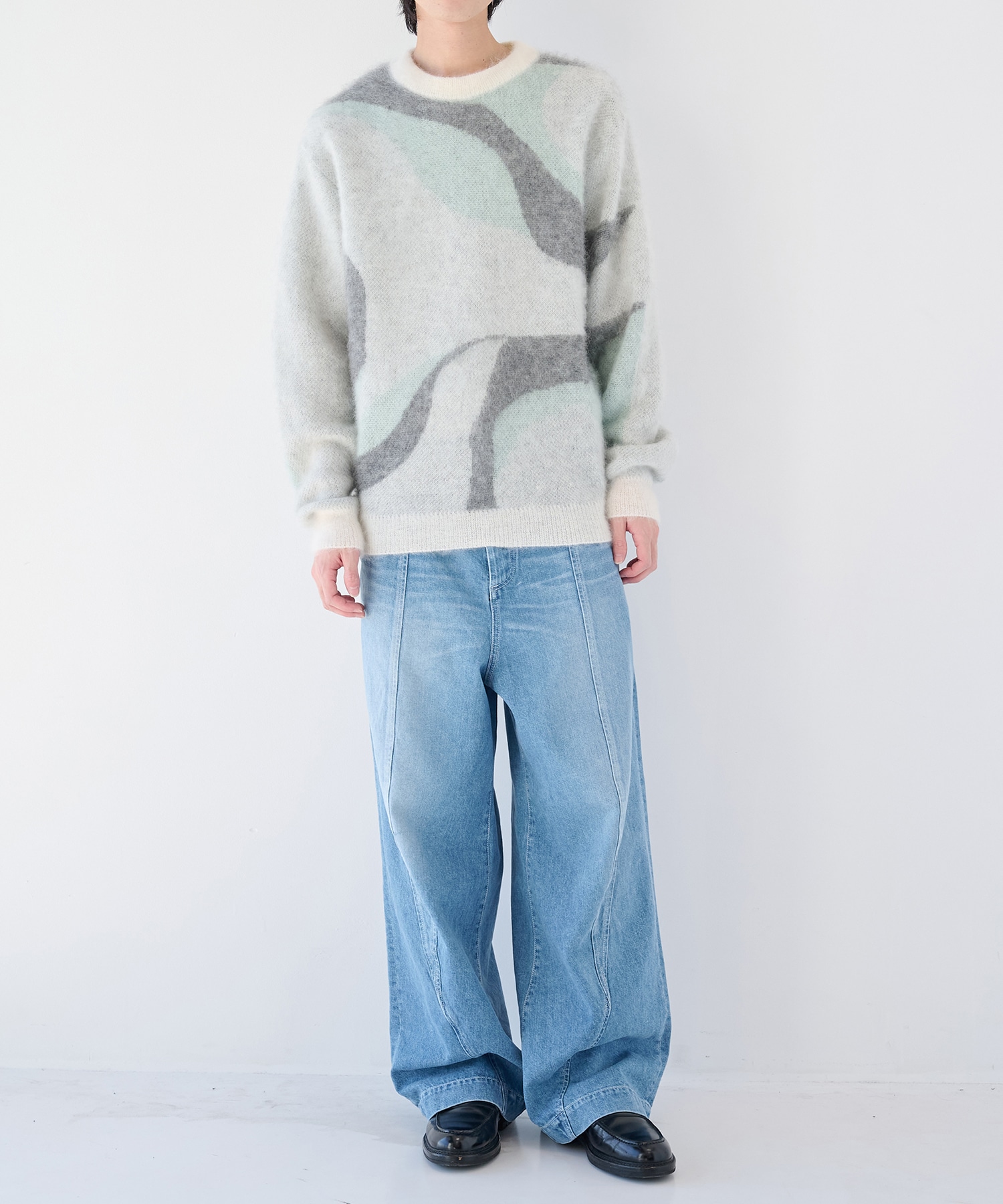 WIDE 3D DENIM SHAREEF