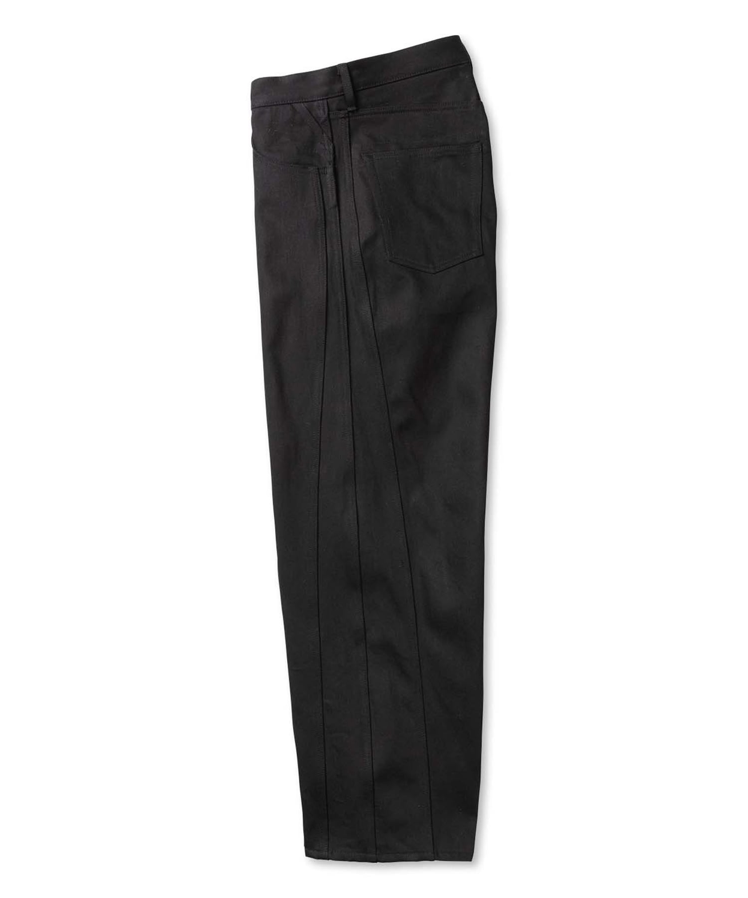 TRIPLE SEAMS 6P DENIM WIDE BLACK ROTOL