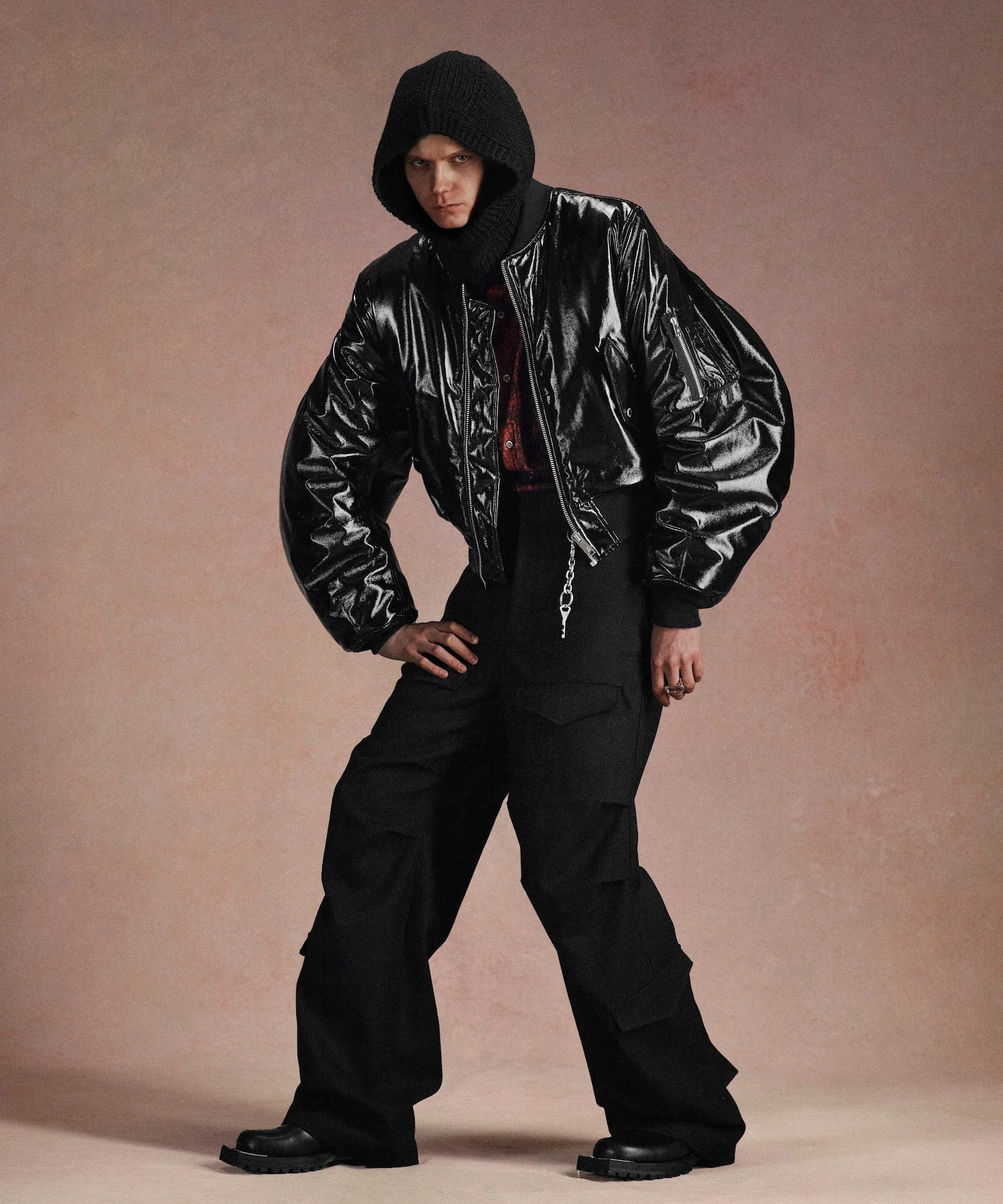 WOOL BARATHEA CARGO PANTS JOHN LAWRENCE SULLIVAN