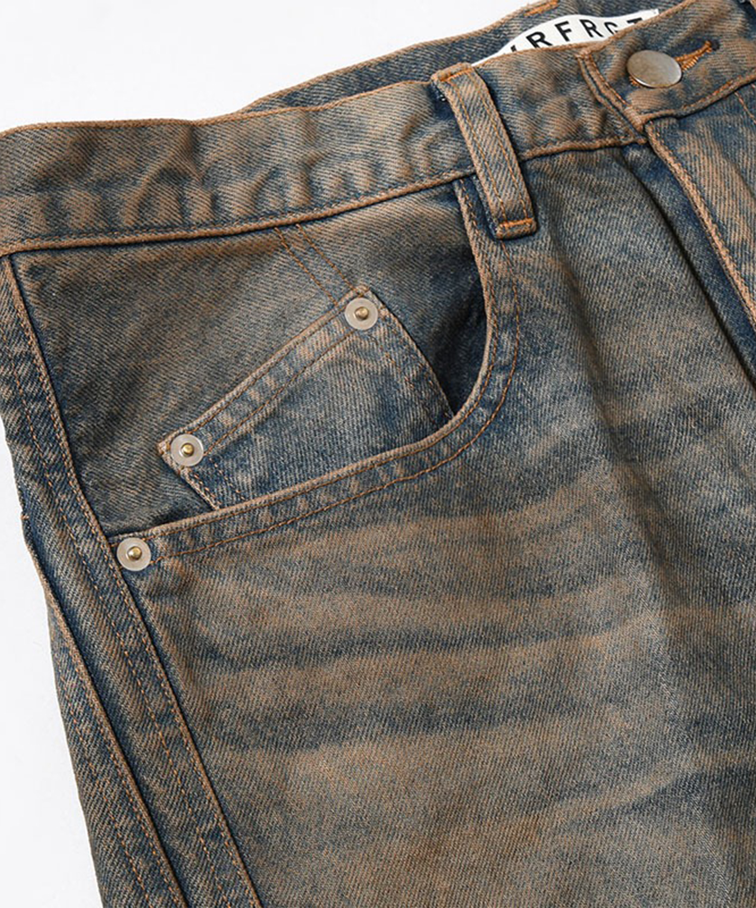 3D TWISTED WIDE LEG JEANS NVRFRGT