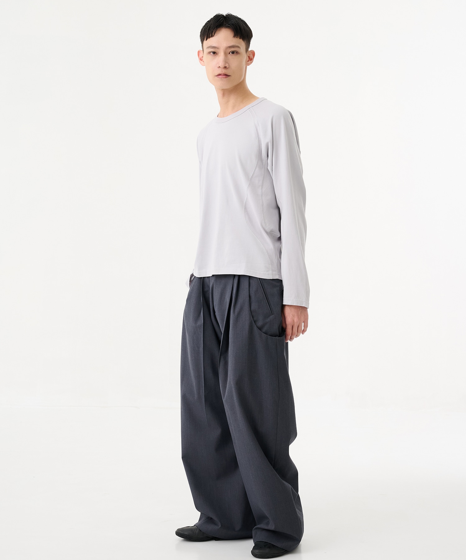 CURVED LEG UTILITY TROUSERS NVRFRGT