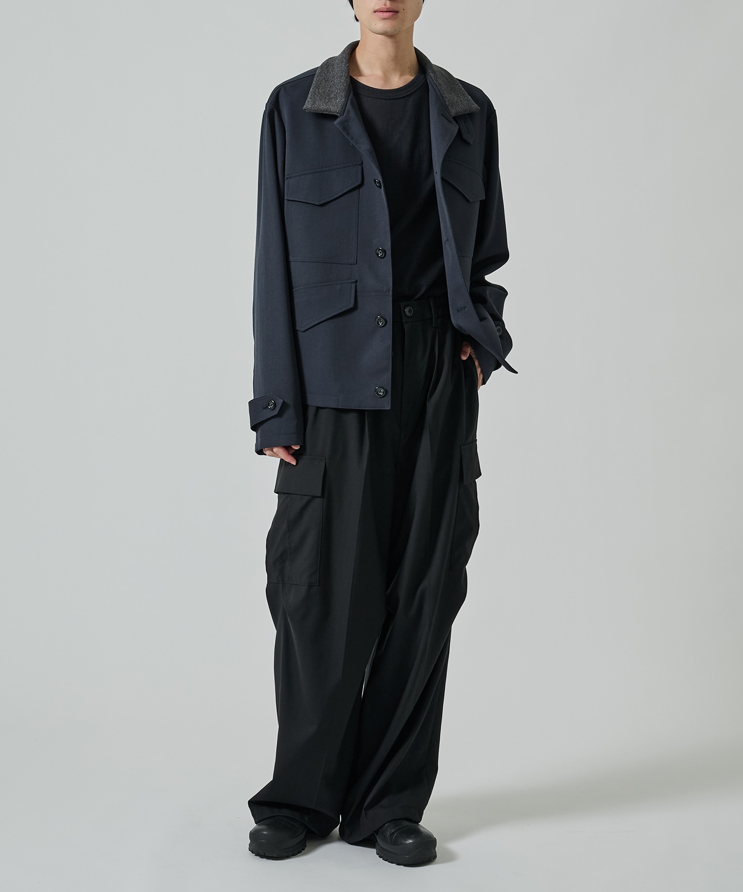 Rib Collar 4 Pockets Blouson UJOH HOMME