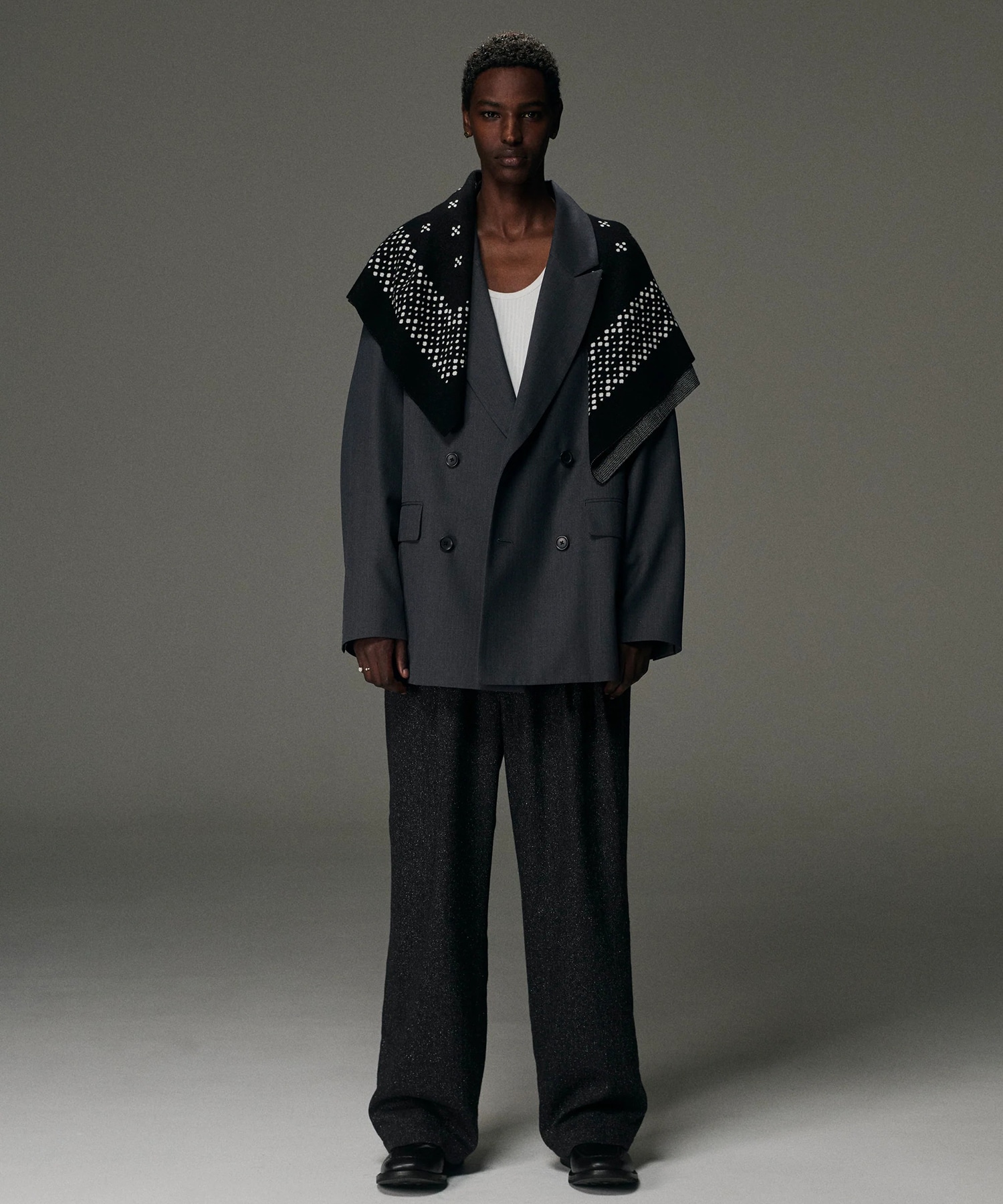 T/W Saxony Double Breasted Jacket COOTIE PRODUCTIONS