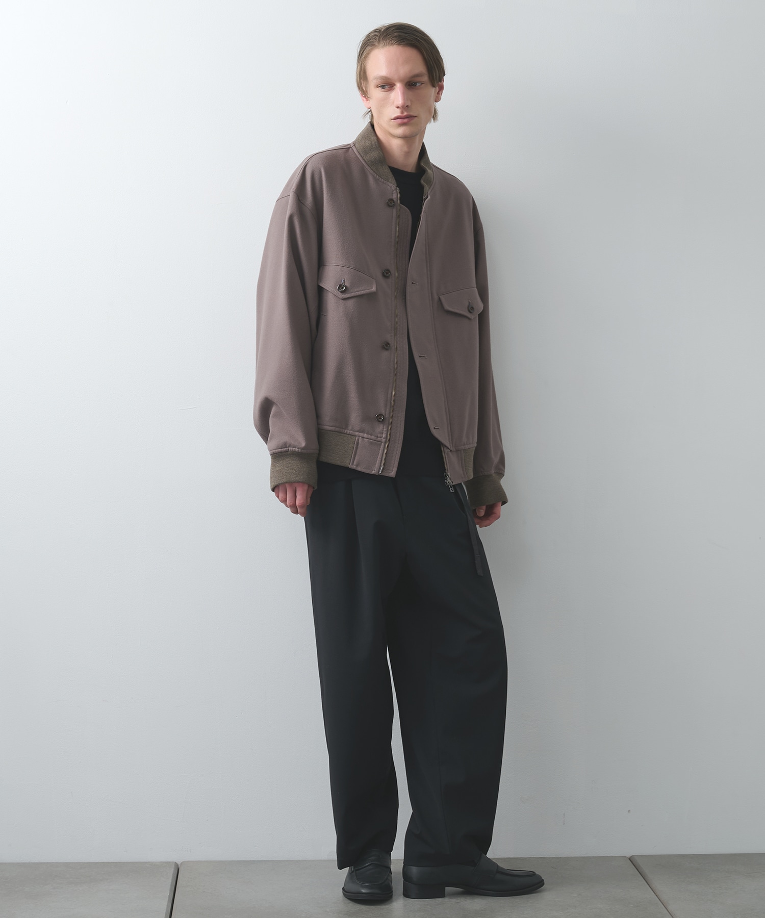 4 Pockets Zip-up Rib Blouson UJOH HOMME