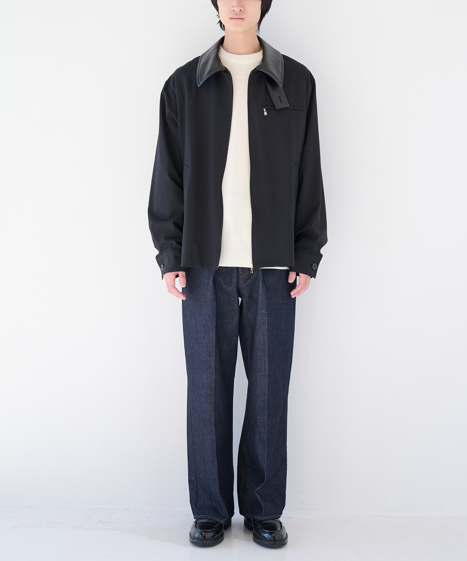 別注 Leather Color Zip Blouson CULLNI