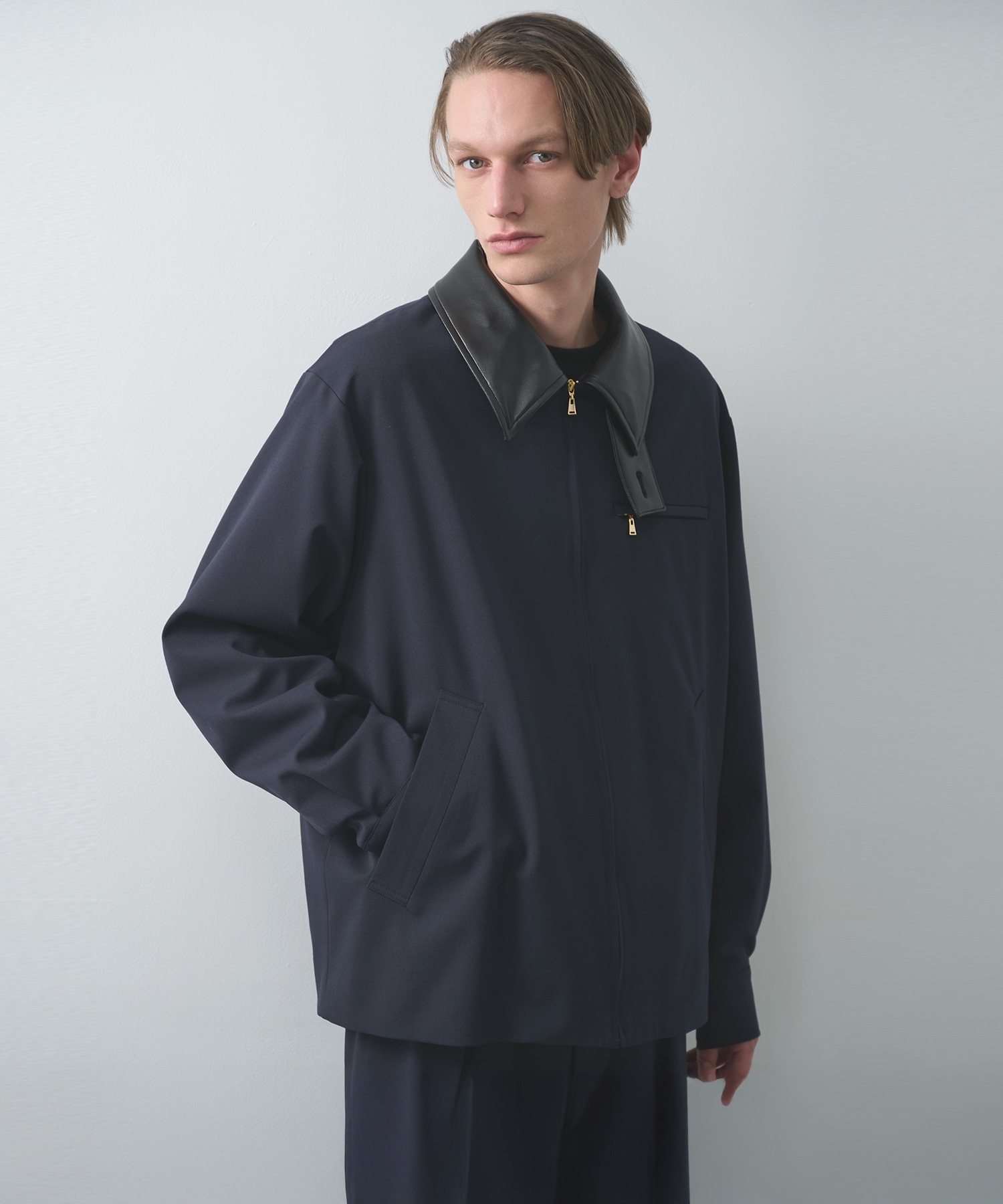 別注 Leather Color Zip Blouson CULLNI