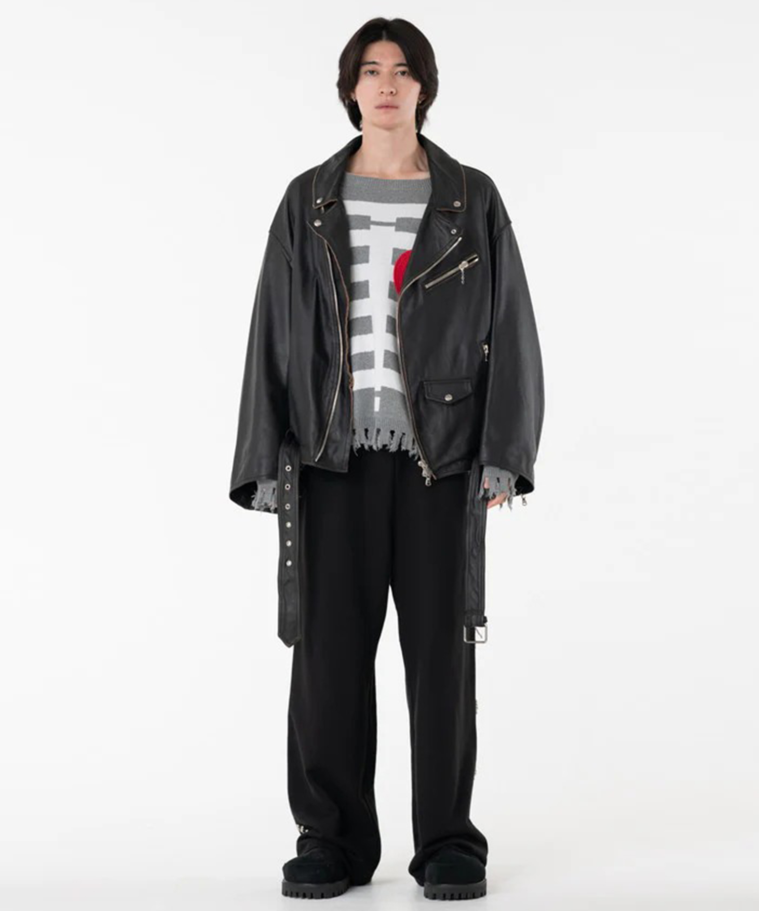 LEATHER W RIDERS BLOUSON DISCOVERED