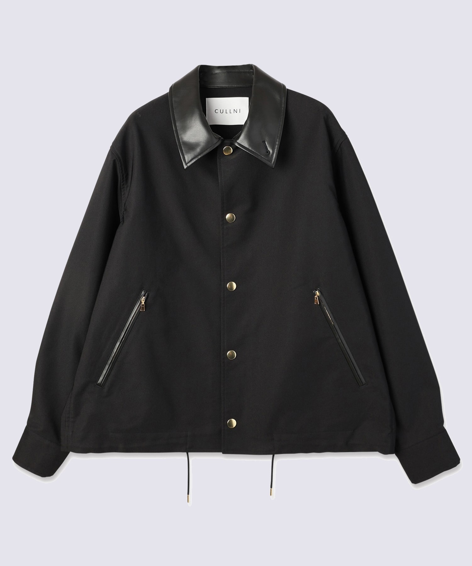 Chambray Gabardine Dot Button Coach Jacket CULLNI