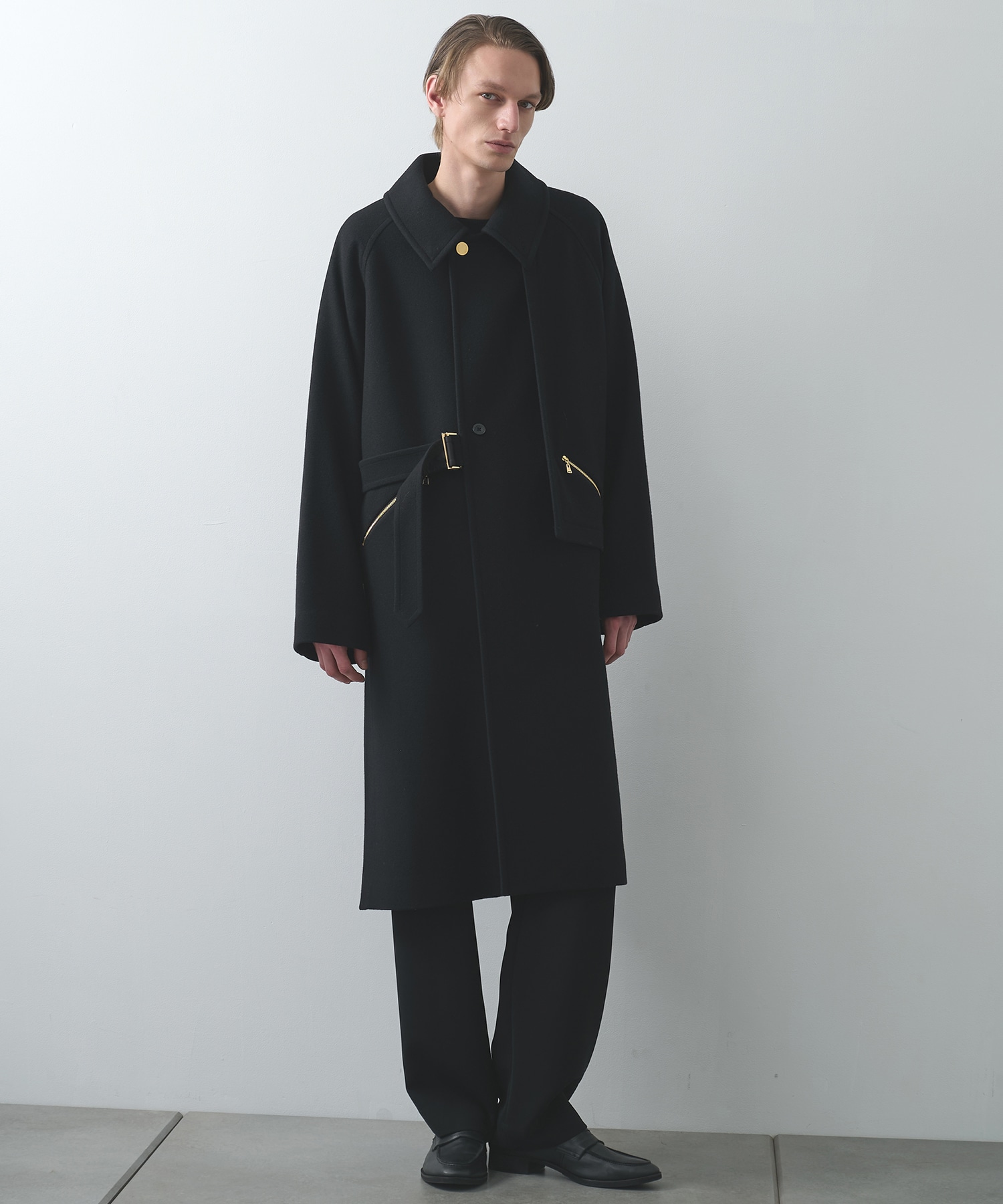 別注 Soutien Collar Tie Locken coat | CULLNI