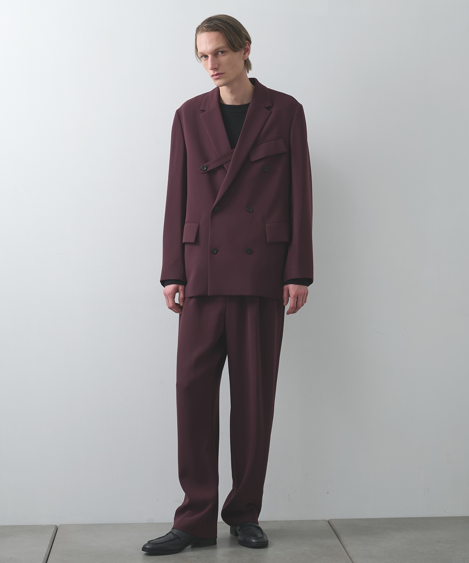 Double Cloth Slant Belt Tailored Jacket CULLNI