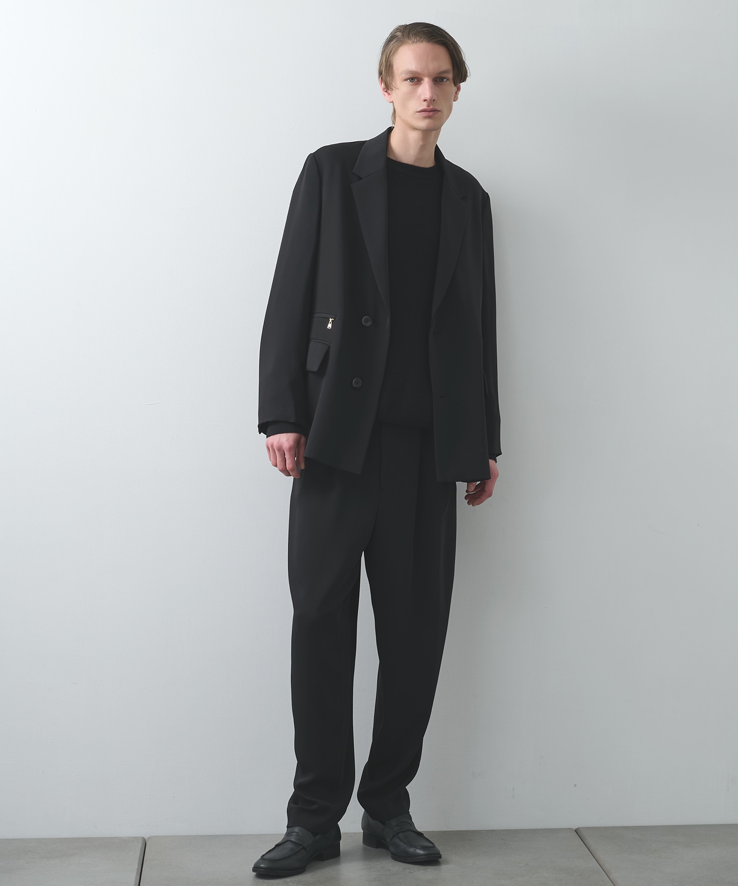 Double Cloth Twill Zip Pocket Tailored Jacket CULLNI