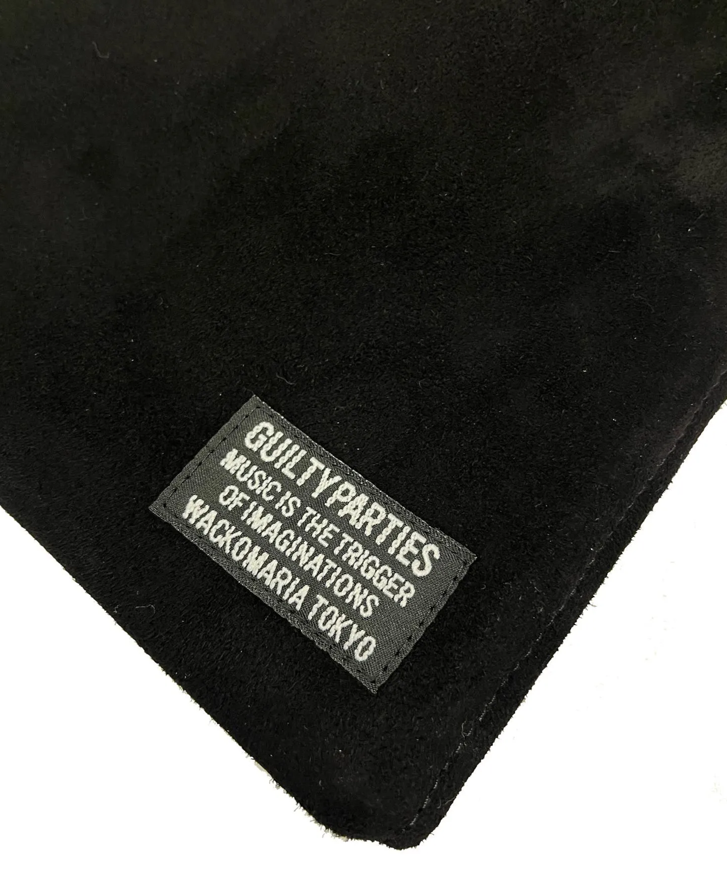 SUEDE LEATHER SHOULDER POUCH WACKO MARIA