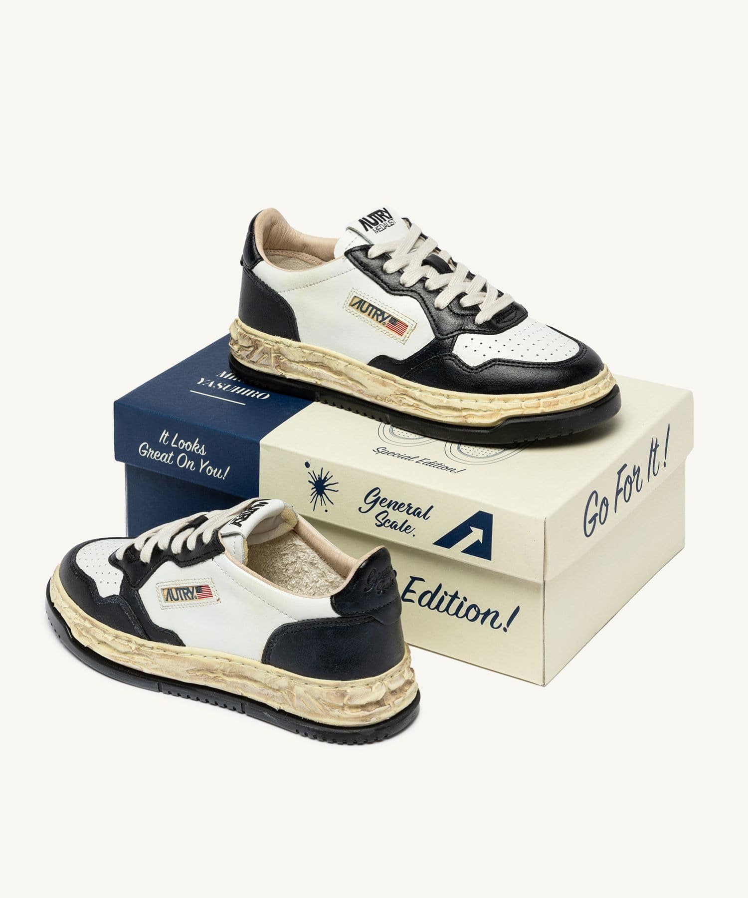 Autry x MMY General Scale. Medalist Low Supervintage Maison MIHARA YASUHIRO