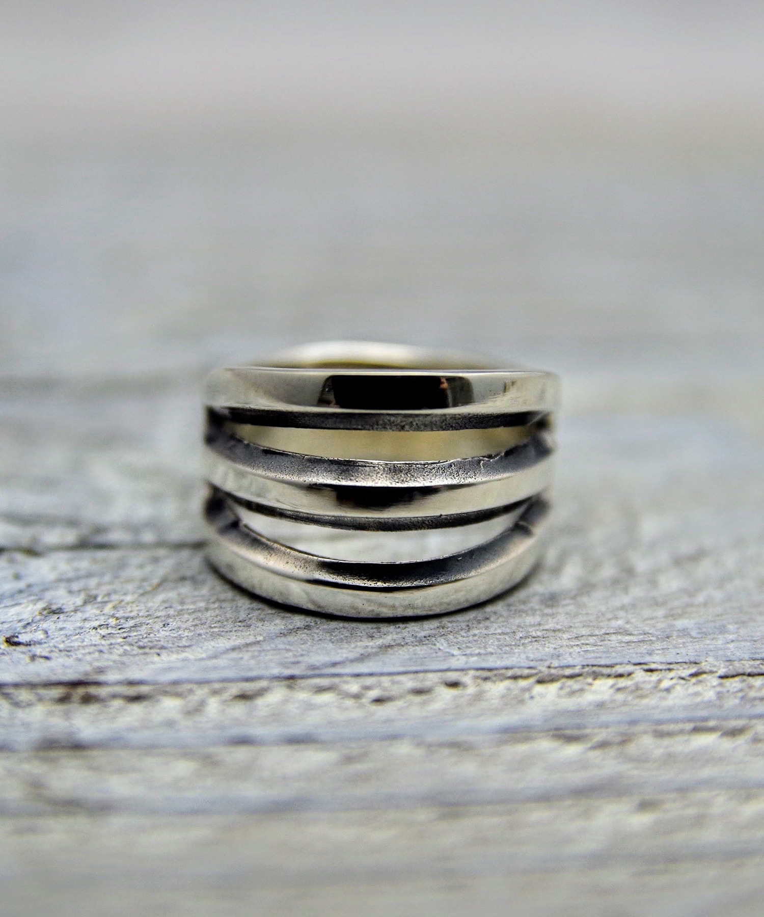 R-008 トリプルディビジョンリング WAKAN SILVER SMITH