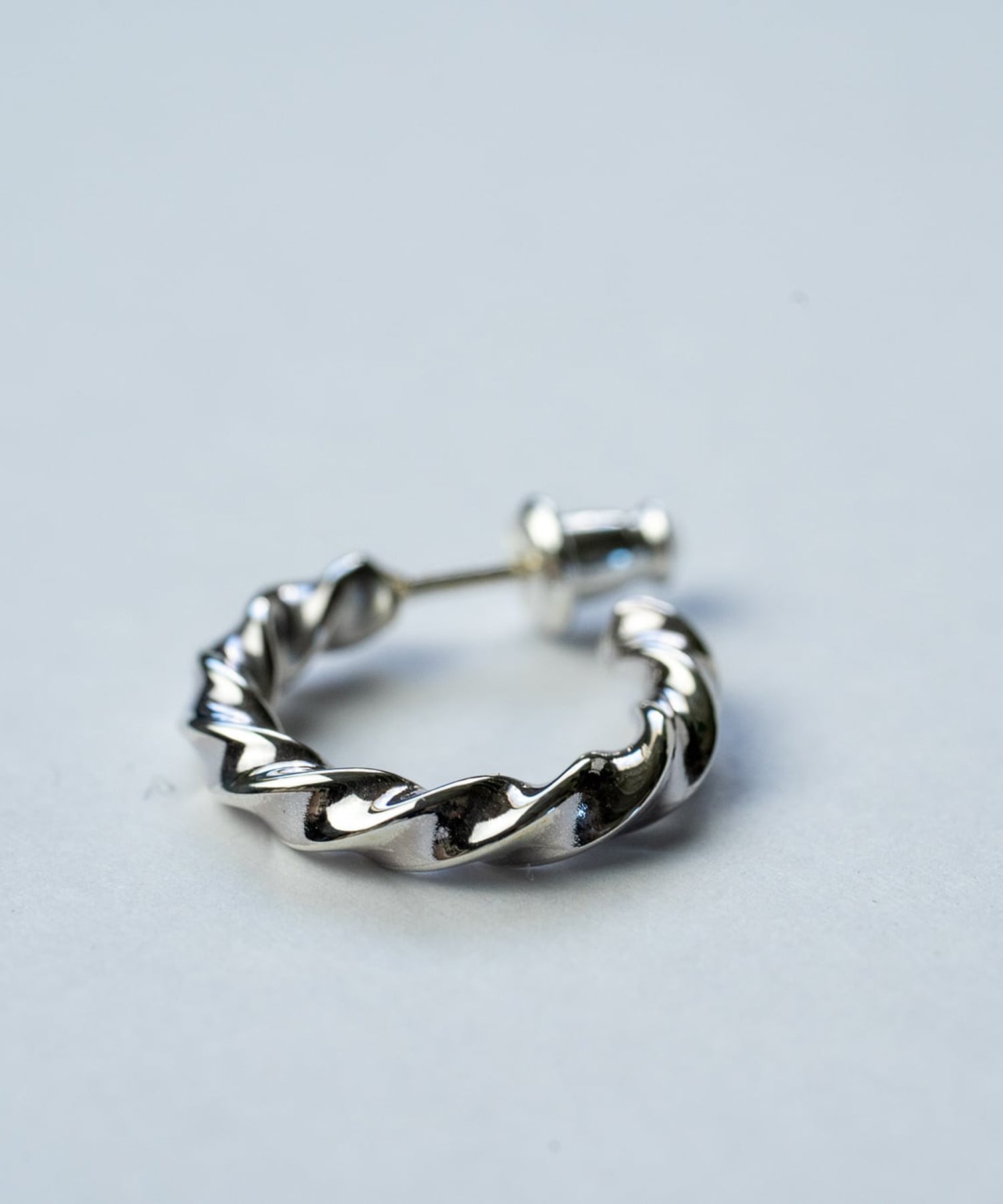 PI-006 　Twist earring　(Small) WAKAN SILVER SMITH