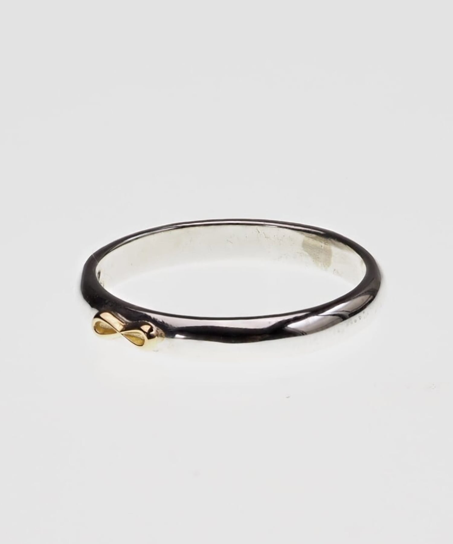 R-24 K18マーク付き甲丸リング　3mm WAKAN SILVER SMITH