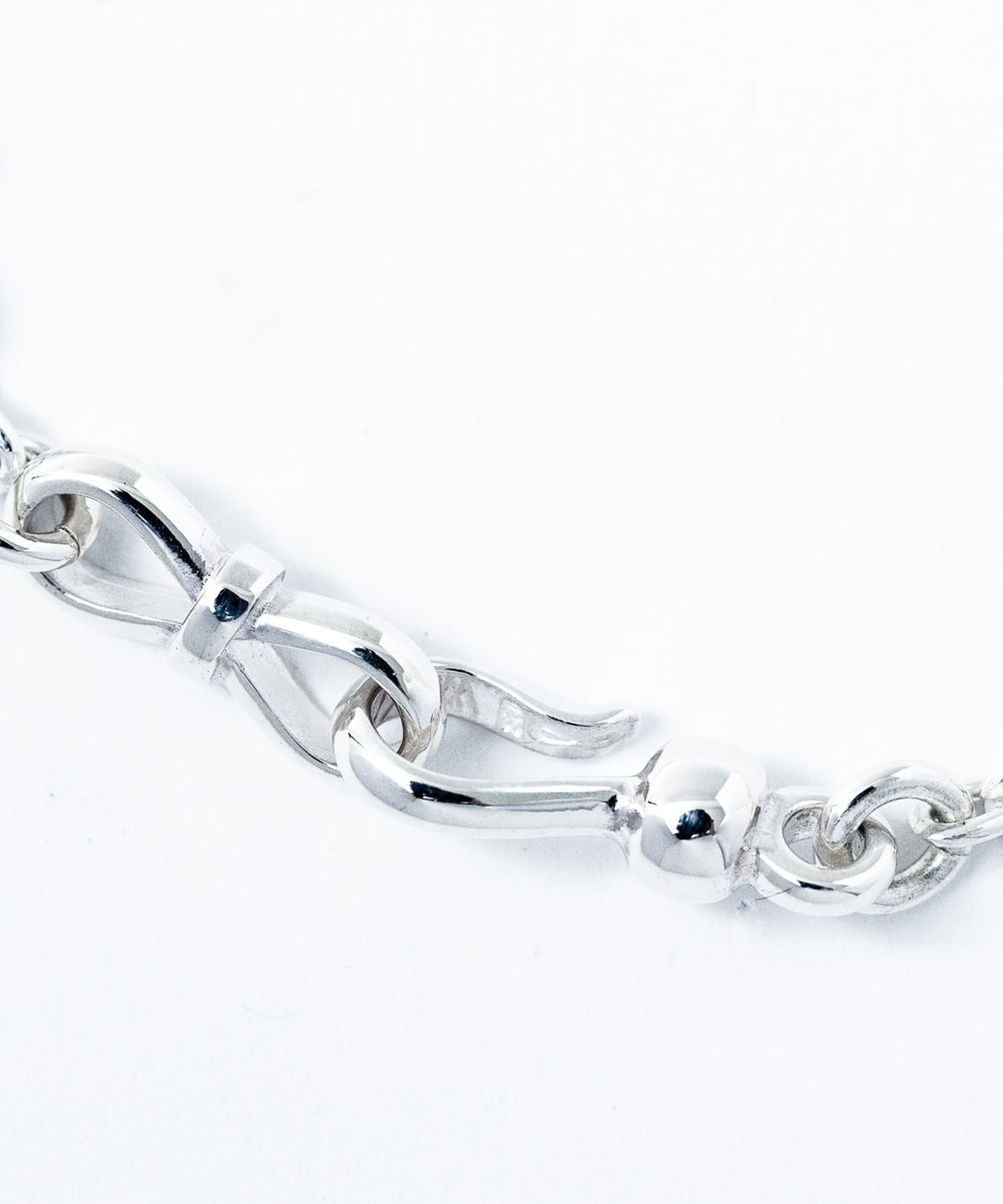 C-031 Mebiusu hook necklace　S (45cm) WAKAN SILVER SMITH