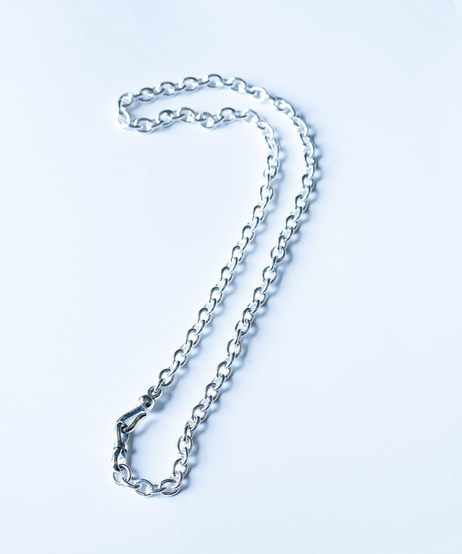 C-032 Mebiusu hook necklace　M (45cm) WAKAN SILVER SMITH