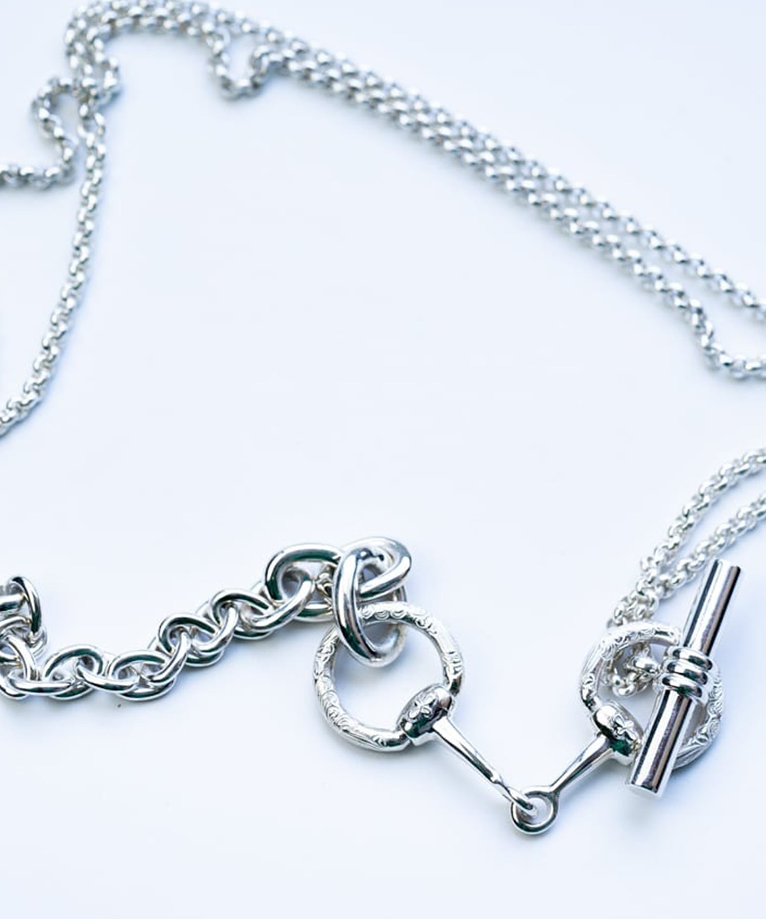 C-036 Horse bit 3way necklace WAKAN SILVER SMITH