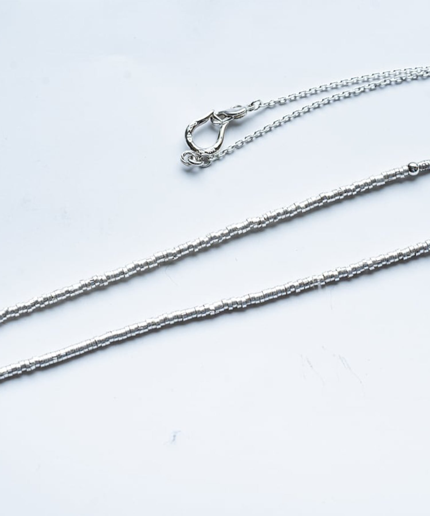 C-041 Horse shoe handmade beads necklace(65cm) WAKAN SILVER SMITH