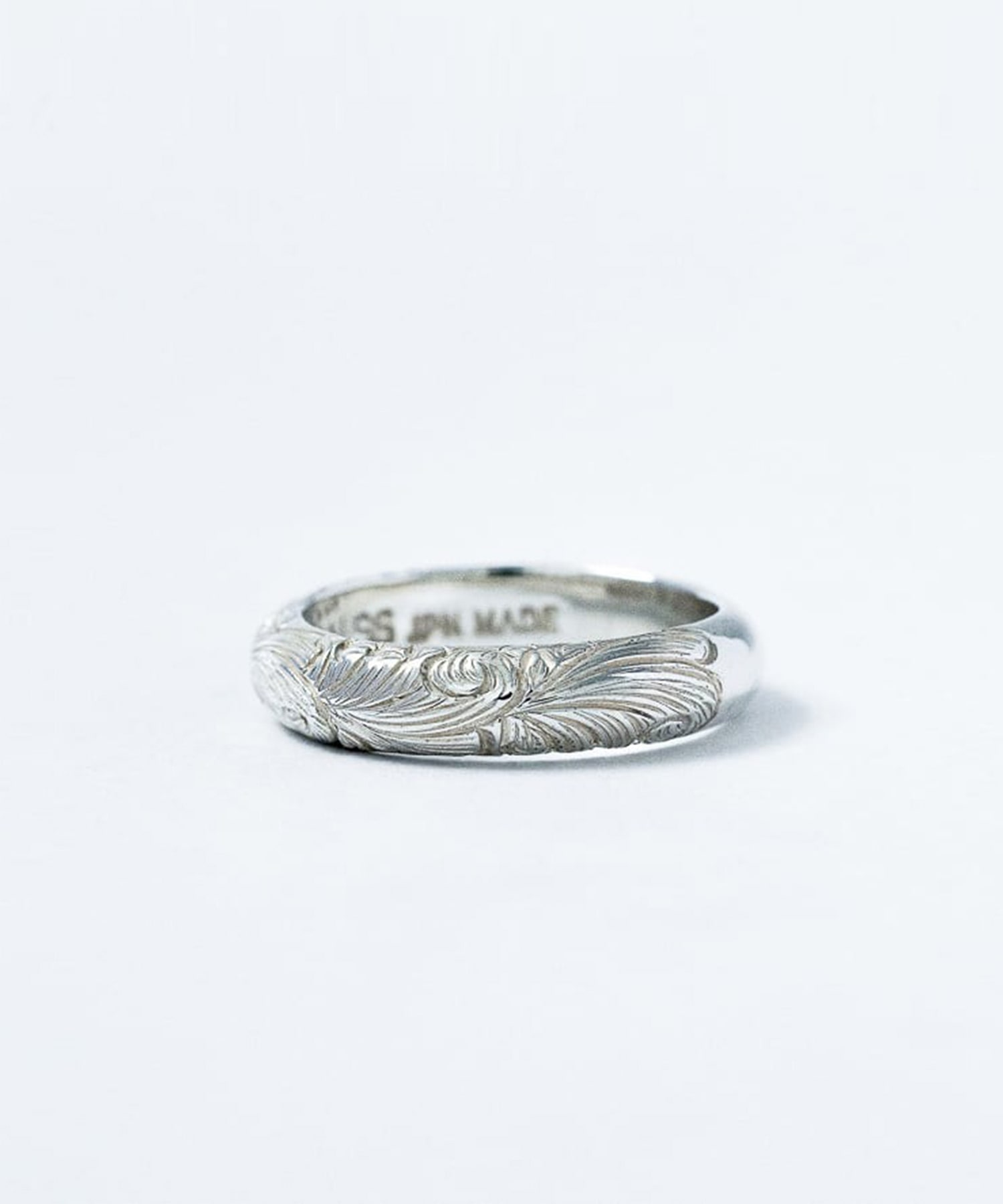 R-063 Arabesque half round ring (S) WAKAN SILVER SMITH