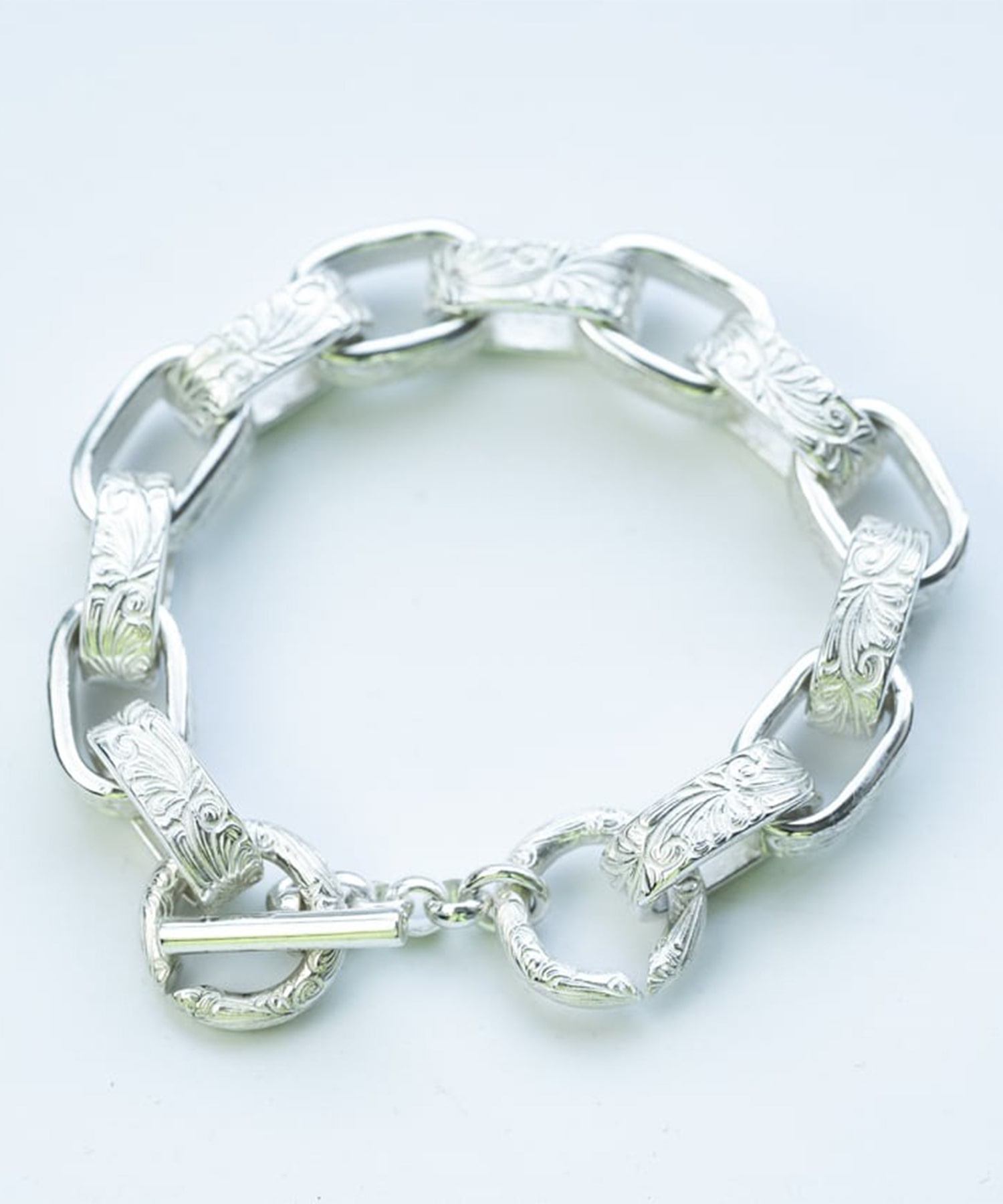 BN-079 Arabesque Hopi chain bracelet WAKAN SILVER SMITH