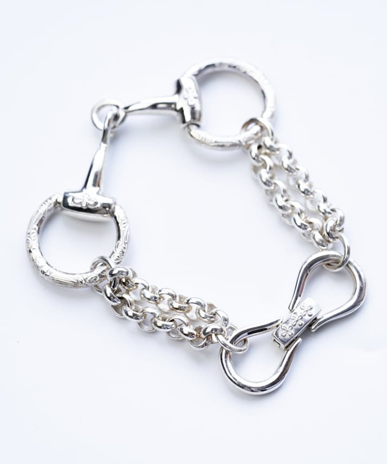 BN-082 Horse bit bracelet (L) WAKAN SILVER SMITH