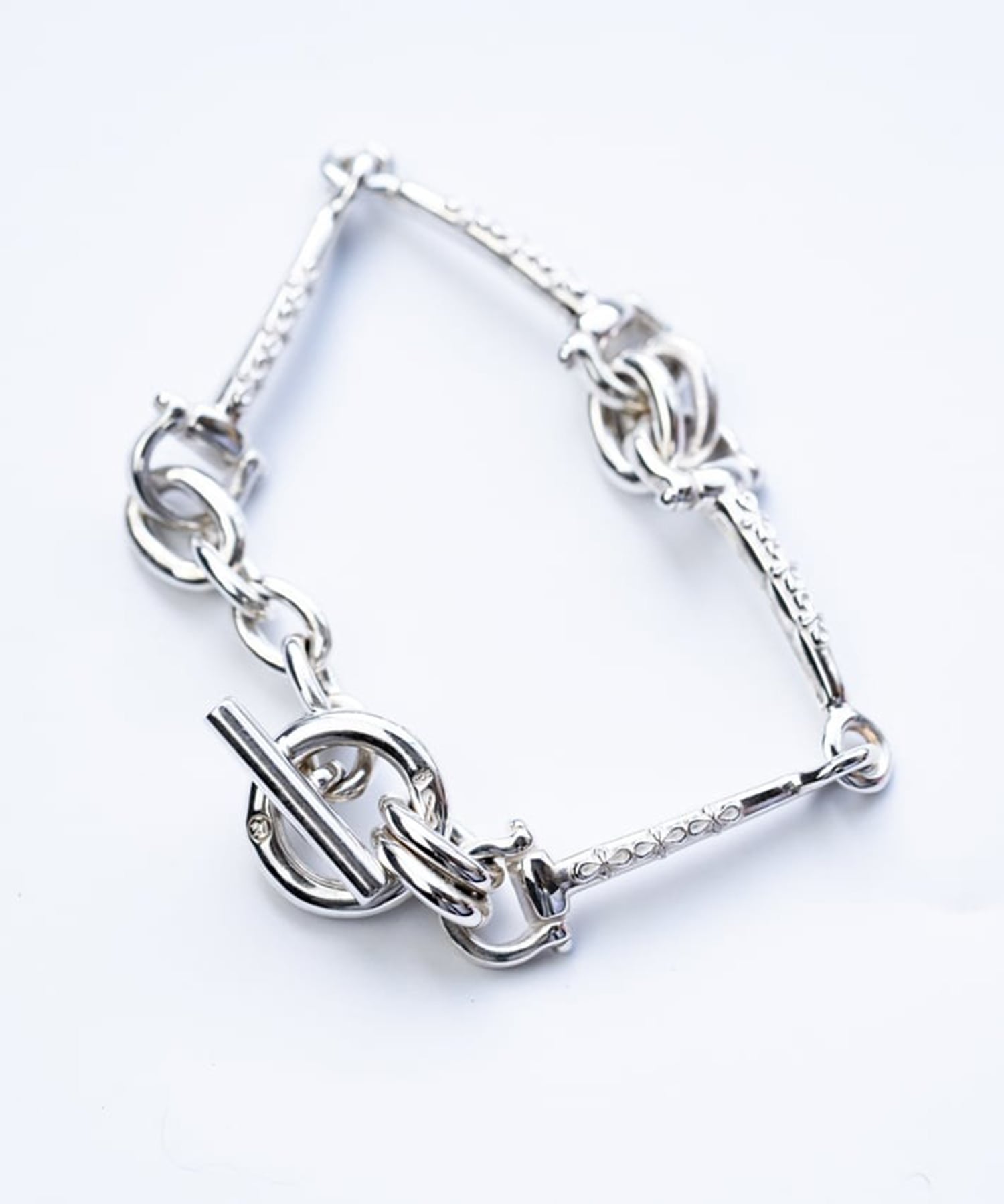 BN-083 Horse bit bracelet (elongated) WAKAN SILVER SMITH