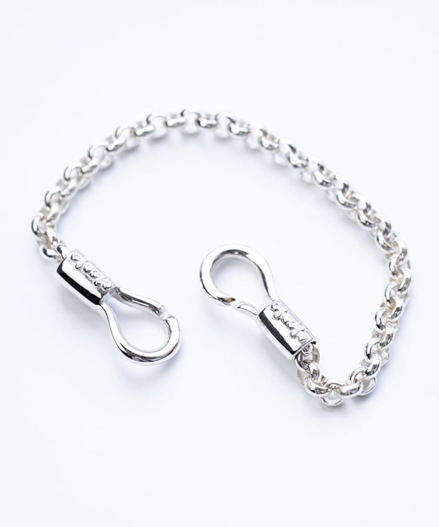 BN-084 Horse shoe bracelet (L) roll chain WAKAN SILVER SMITH