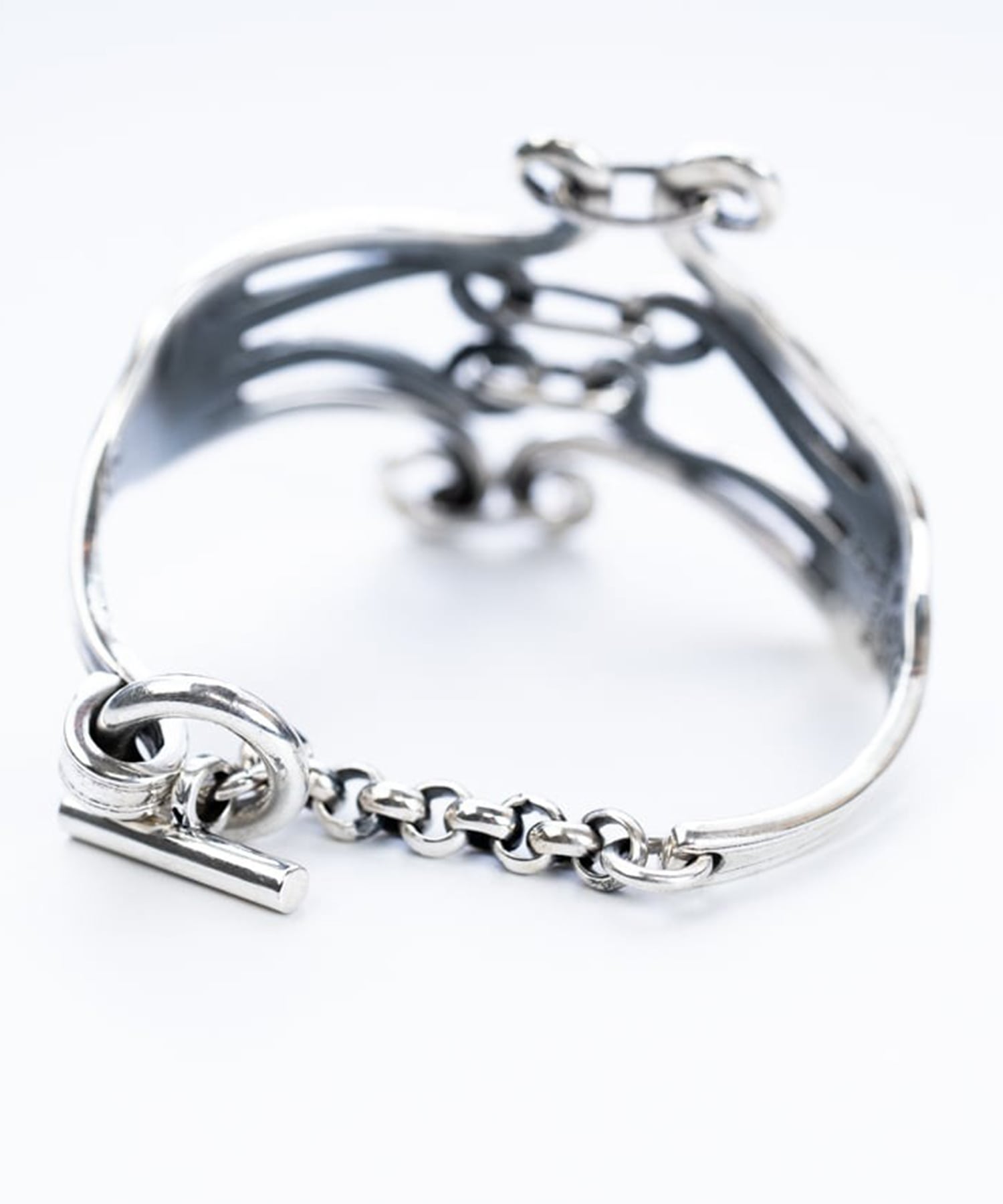 BN-087　Double fork bracelet WAKAN SILVER SMITH