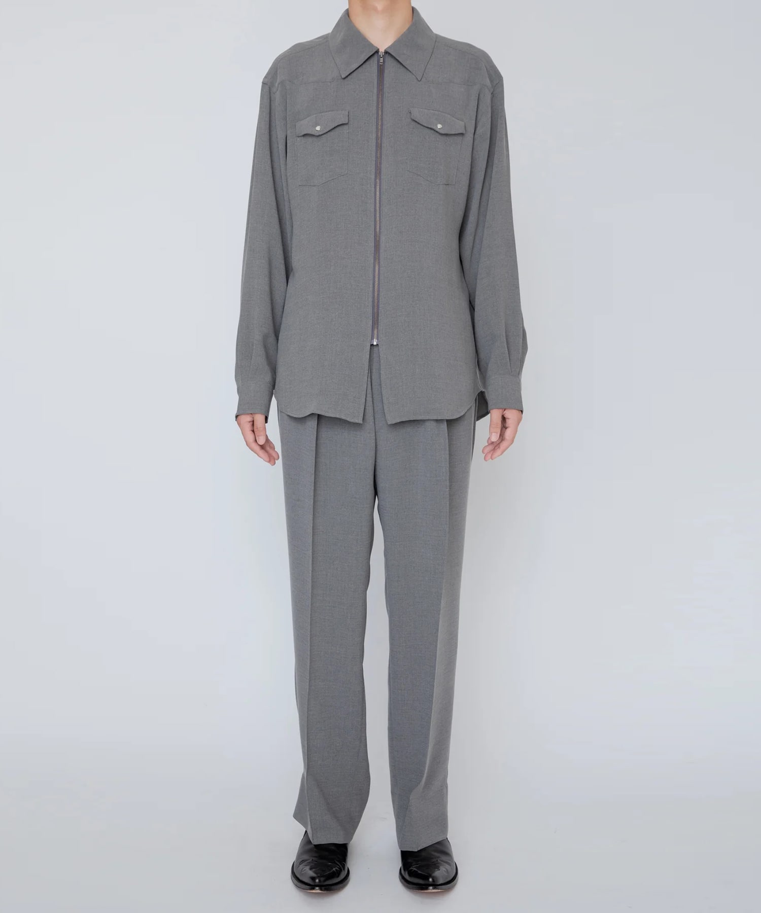 MELANGE TWILL WESTERN SHIRT RAINMAKER