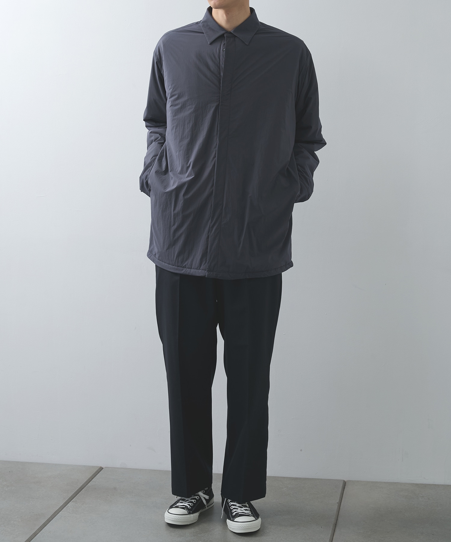 2252-BL20-003 PADDED OVERSHIRT N.HOOLYWOOD