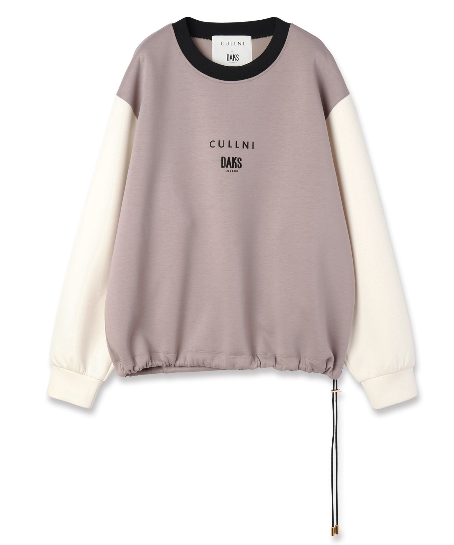 CULLNI for DAKS LONDON Drawstring Logo Embroidery Pullover CULLNI