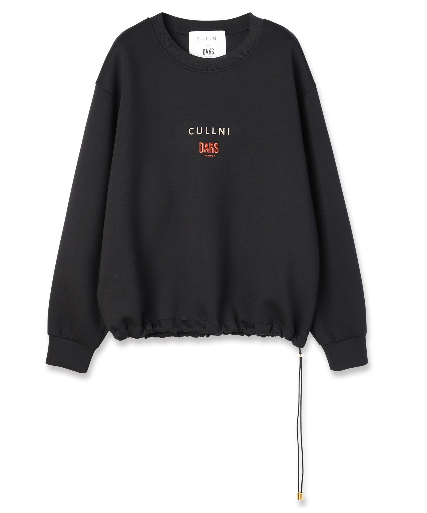 CULLNI for DAKS LONDON Drawstring Logo Embroidery Pullover CULLNI