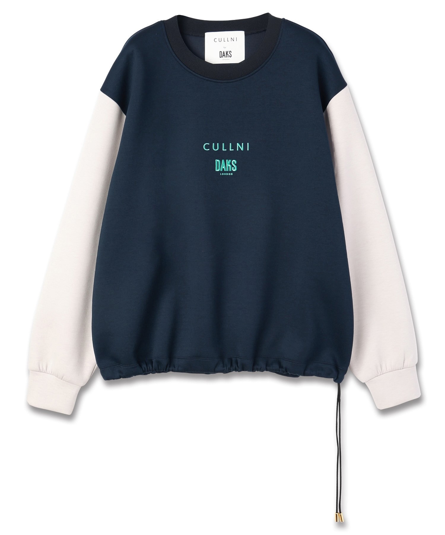 CULLNI for DAKS LONDON Drawstring Logo Embroidery Pullover CULLNI