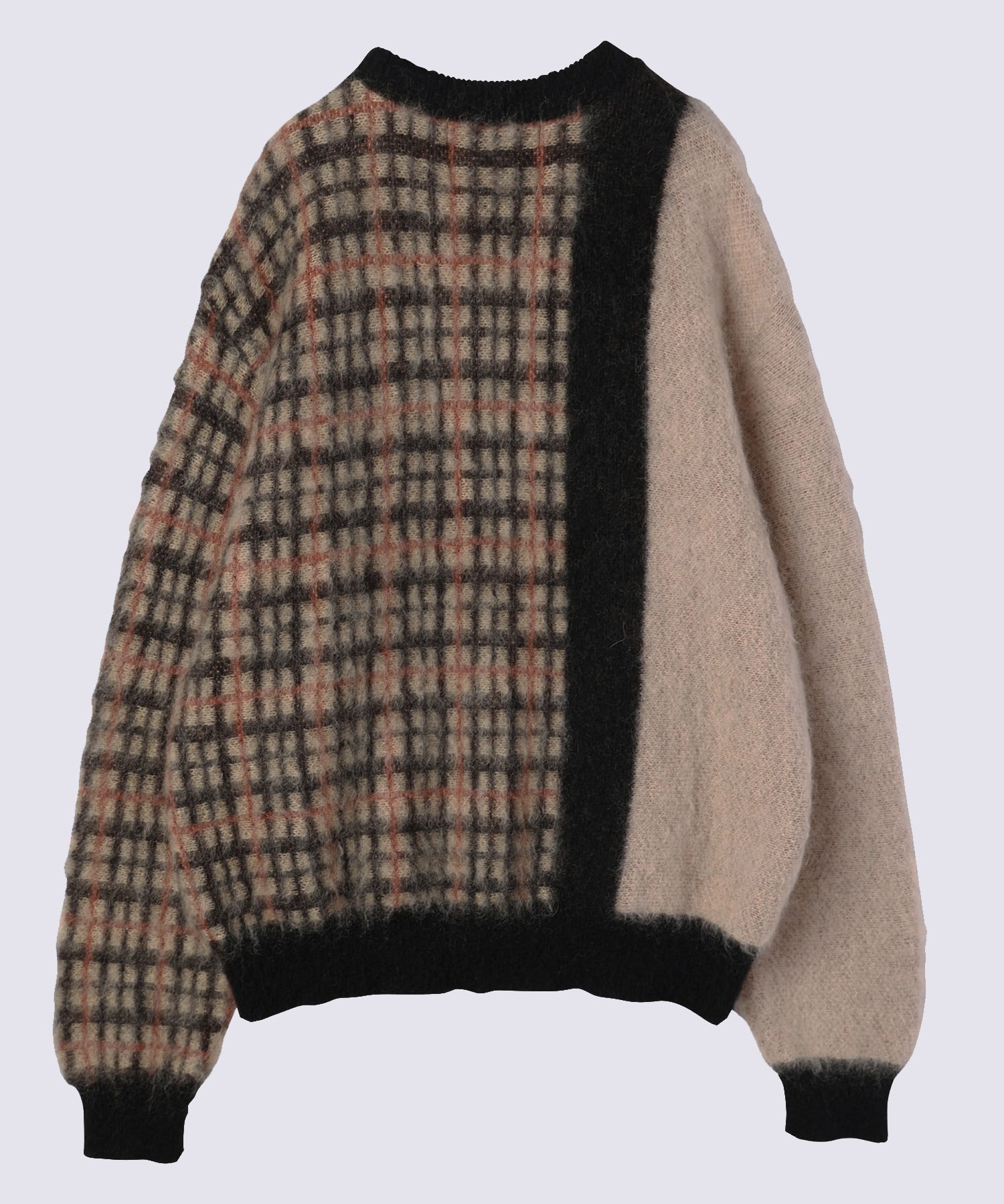 CULLNI for DAKS LONDON Asymmetrical Mohair Shaggy Pullover Knit CULLNI